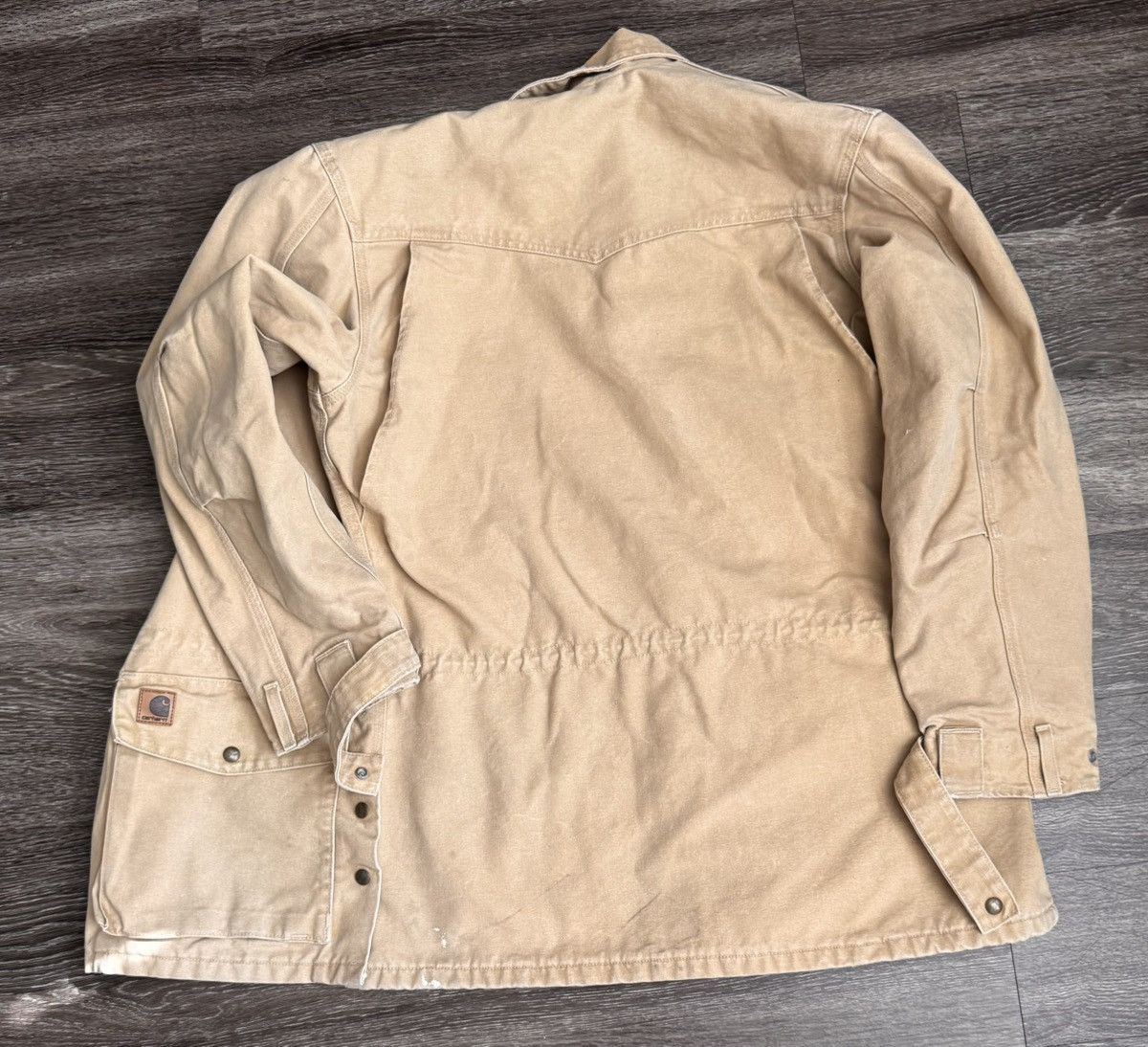 Carhartt Vintage Carhartt Chore Tan Canvas Lined Work Jacket Size US XL / EU 56 / 4 - 6 Thumbnail