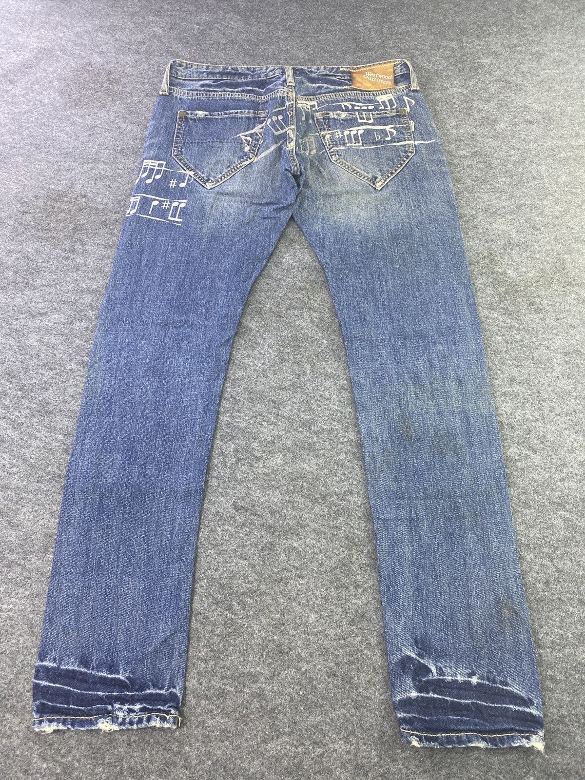 Japanese Brand Westwood Outfitters Distress Blue Wash Denim - J855 Size 31" - 4 Thumbnail