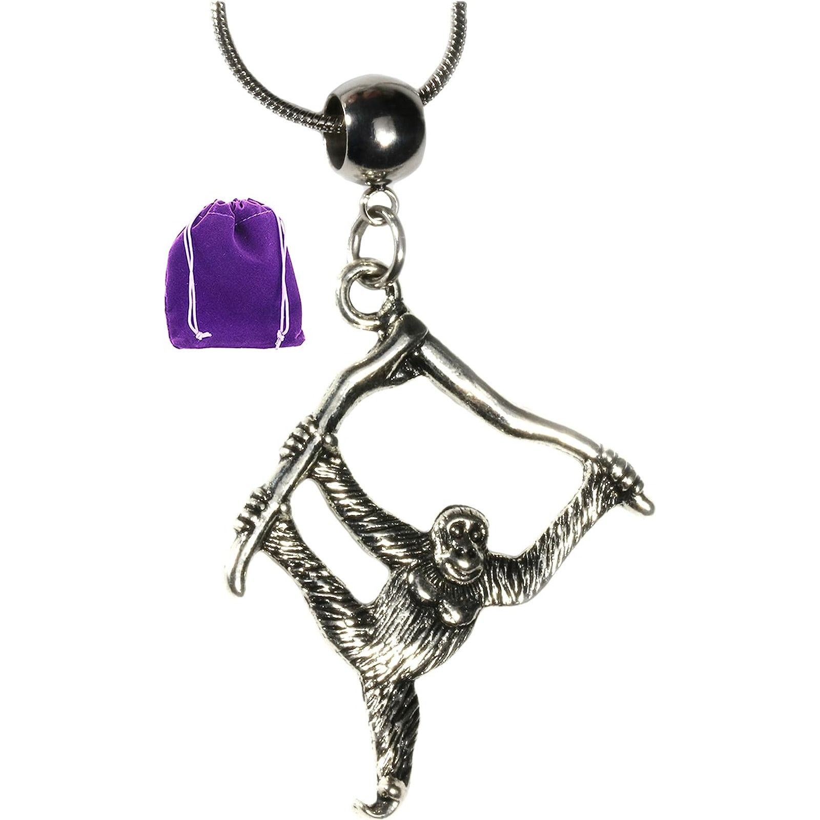 & Other Stories Monkey Necklace - Monkey Pendant - Gift for Monkey Lovers Size ONE SIZE - 10 Thumbnail