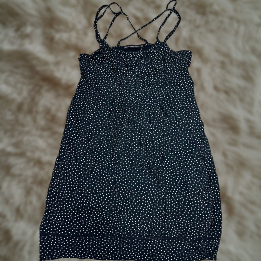 Abercrombie & Fitch Abercrombie & Fitch Womens Tank XS Blue Polka Dot Tunic Tank Top New Size XS / US 0-2 / IT 36-38 - 1 Thumbnail