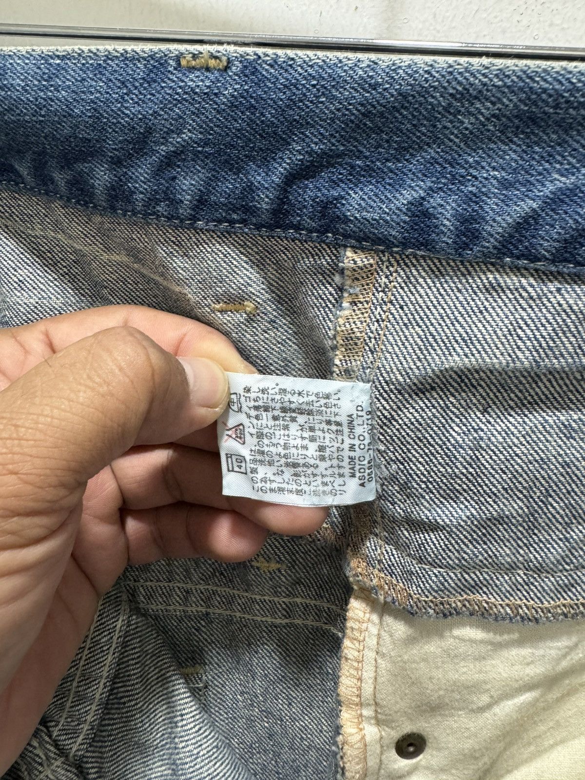 Japanese Brand JAPANESE DESIGN DOUBLE WAIST DISTRESSED DENIM JEANS Size US 34 / EU 50 - 17 Thumbnail