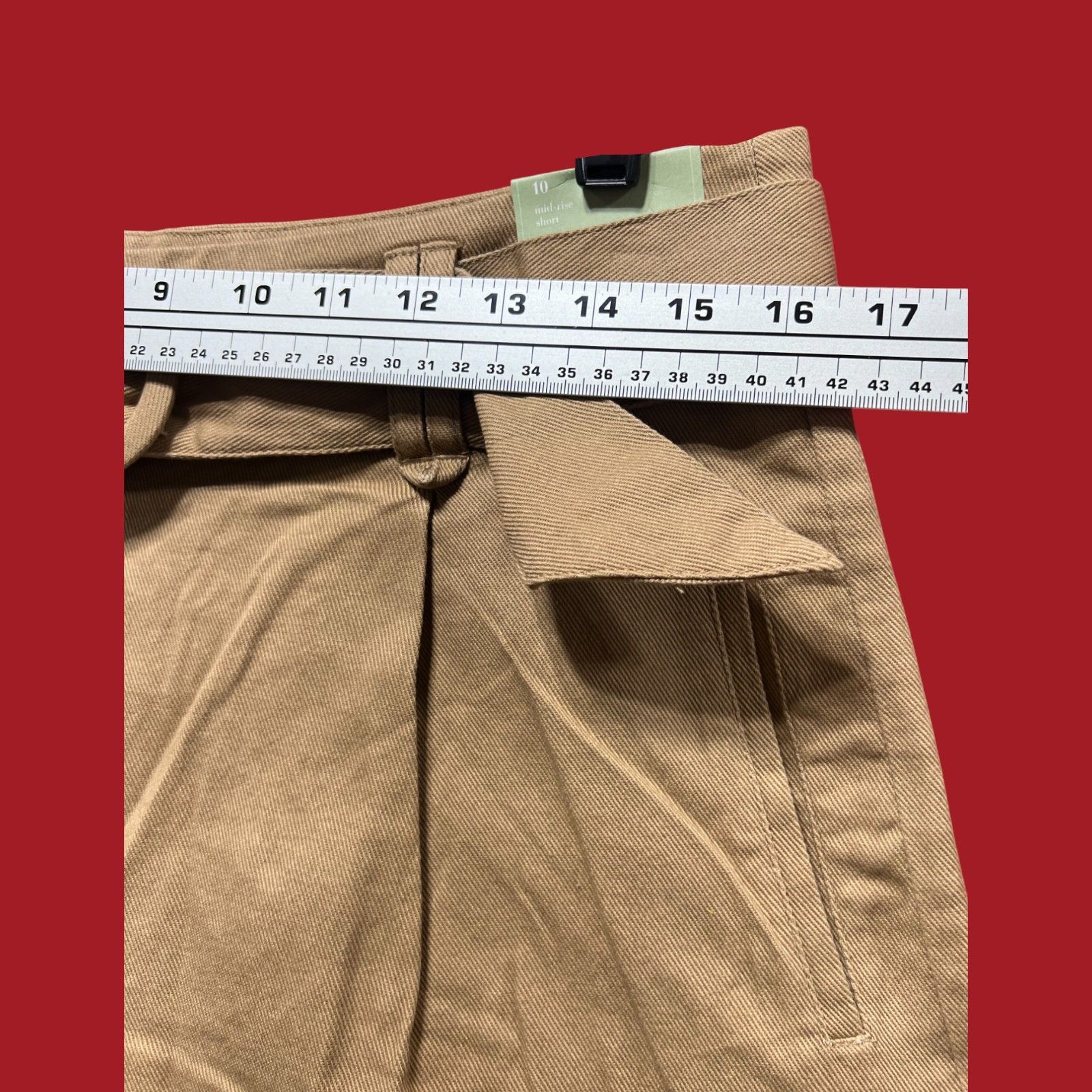 Other Ryegrass - Women's Mid-Rise Pleated Short - Brown - 10 Size 32" / US 10 / IT 46 - 5 Thumbnail
