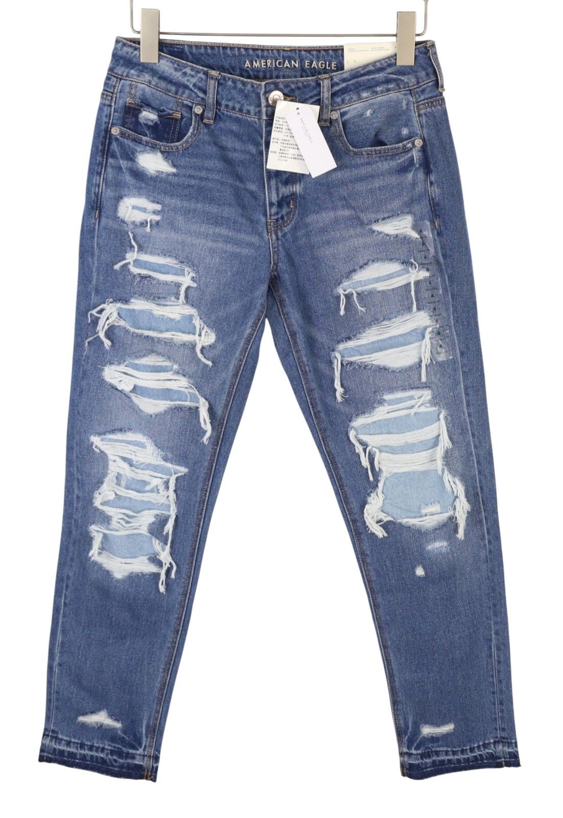 American Eagle Outfitters TOMGIRL W27 Shadow Patch Jeans 88995 Size 27" / US 4 / IT 40 - 1 Thumbnail