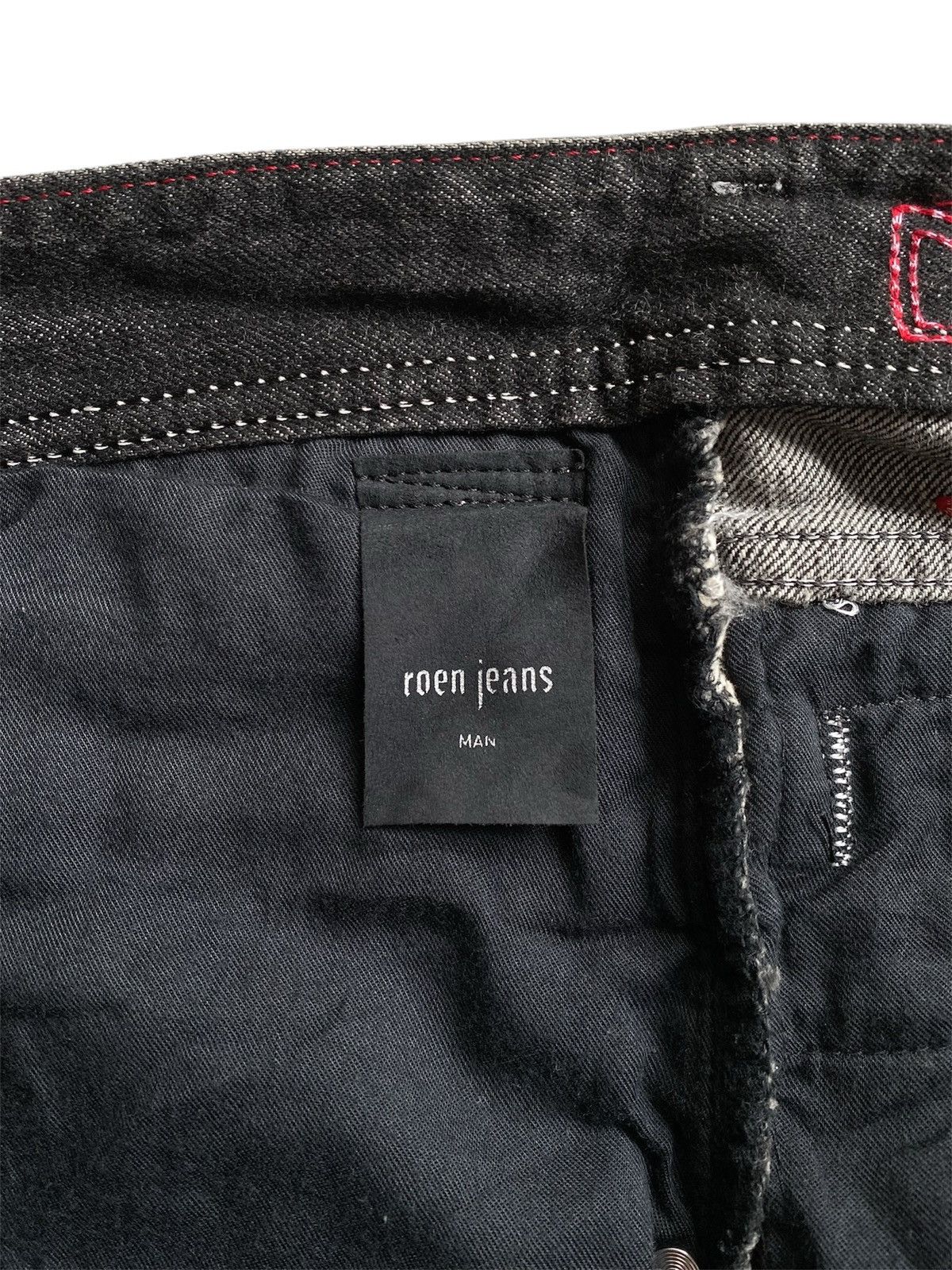If Six Was Nine 💥Sick💥 Roen Wing Denim Flare Jeans Size US 31 - 9 Thumbnail