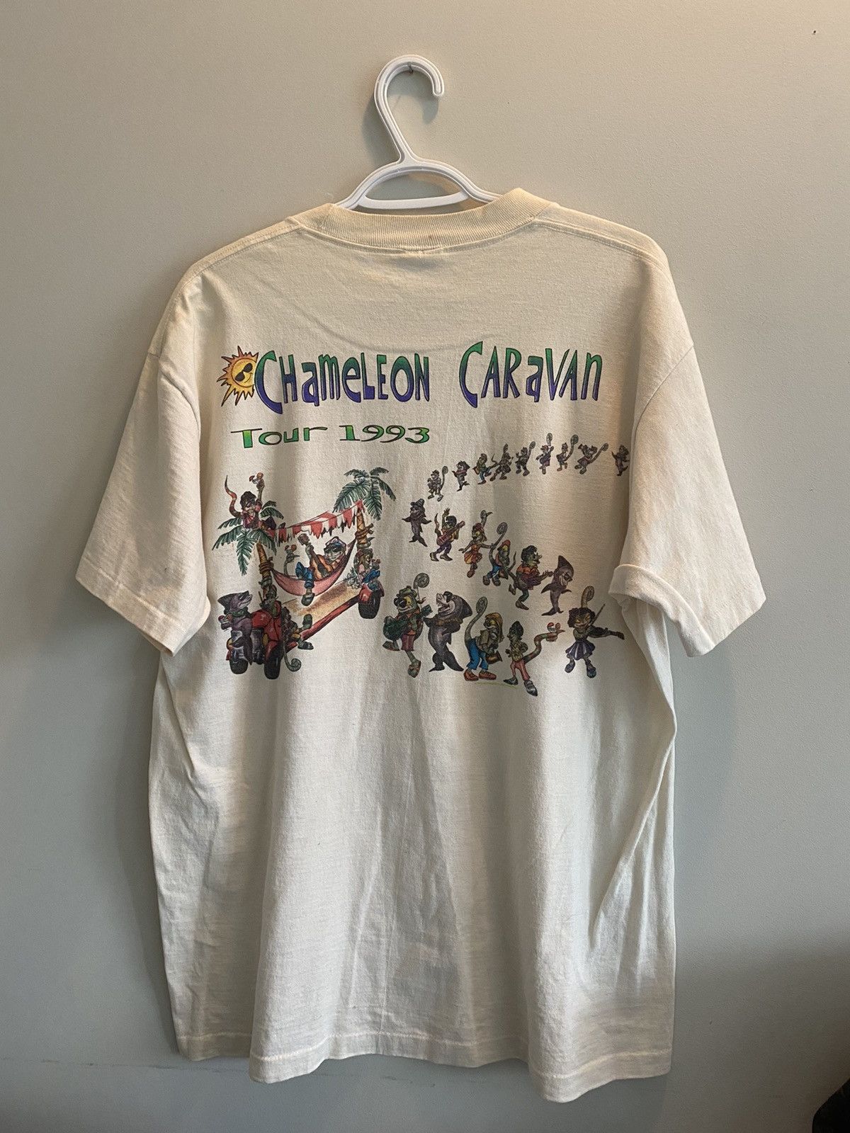 Band Tees × Vintage Vintage 1993 Jimmy Buffett Chameleon Caravan Tour Shirt Rare Size US XL / EU 56 / 4 - 2 Thumbnail