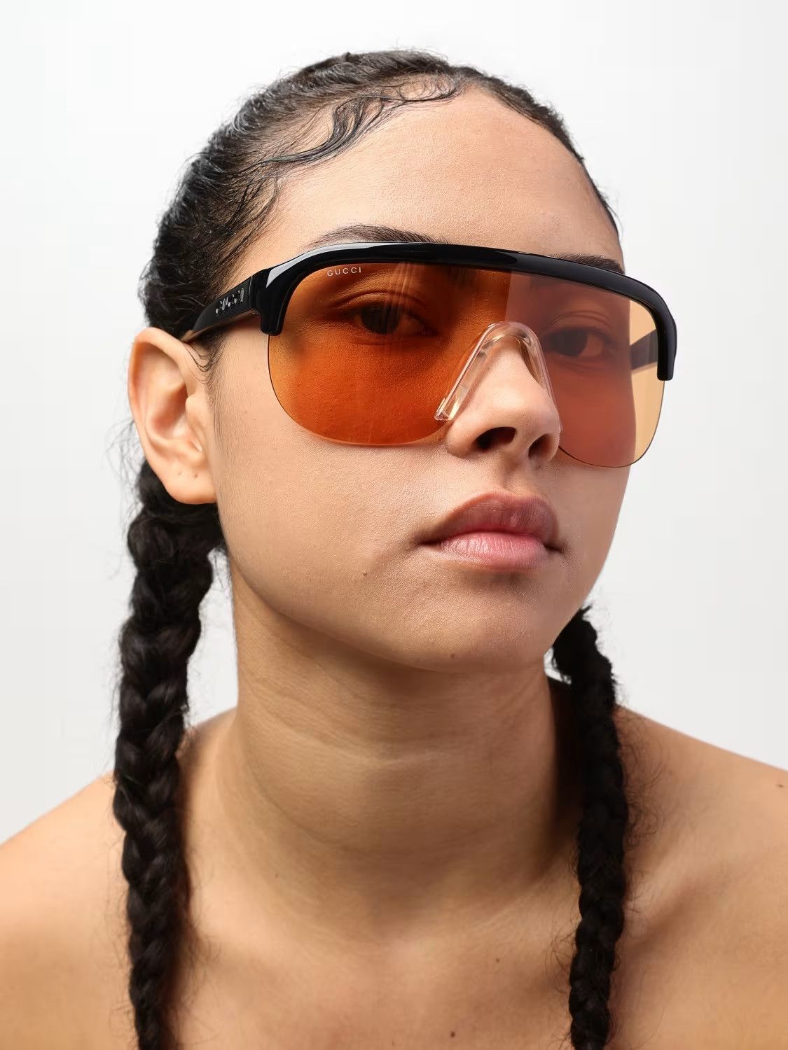 Gucci NEW Gucci GG1645S 005 Unisex Mask Sunglasses GG 1645S Size ONE SIZE - 15 Thumbnail