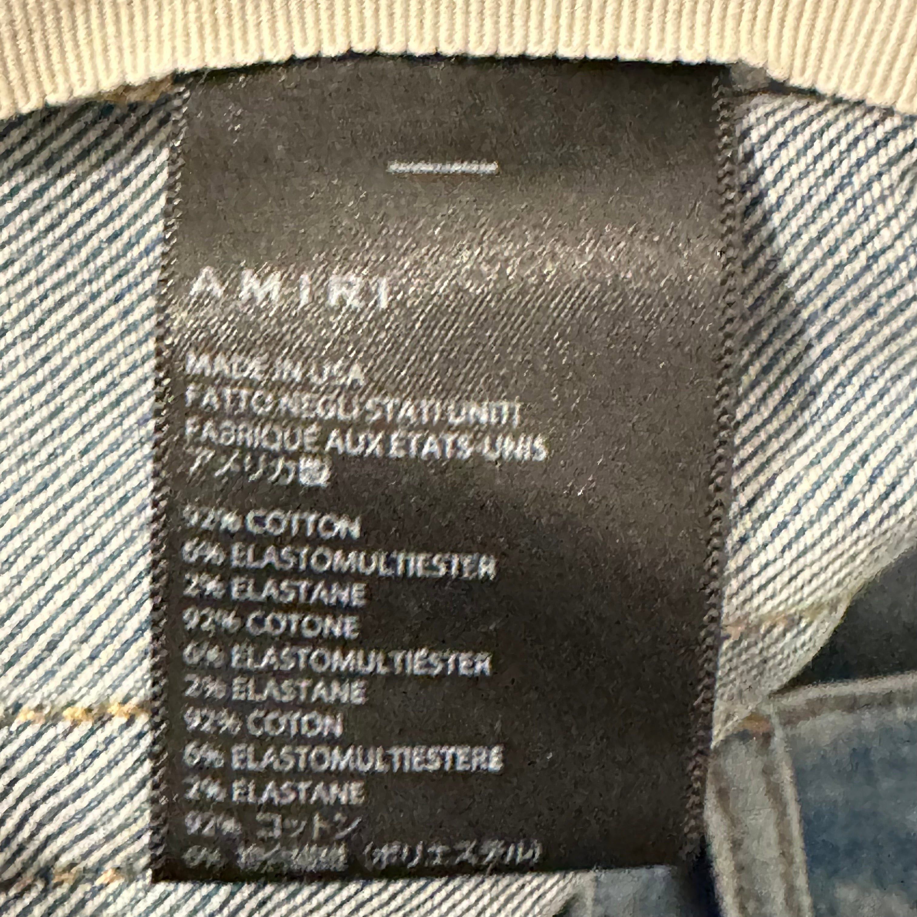 Amiri Amiri MX1 Cracked Pink Blue Denim Jeans Sz 36 Size US 36 / EU 52 - 6 Thumbnail