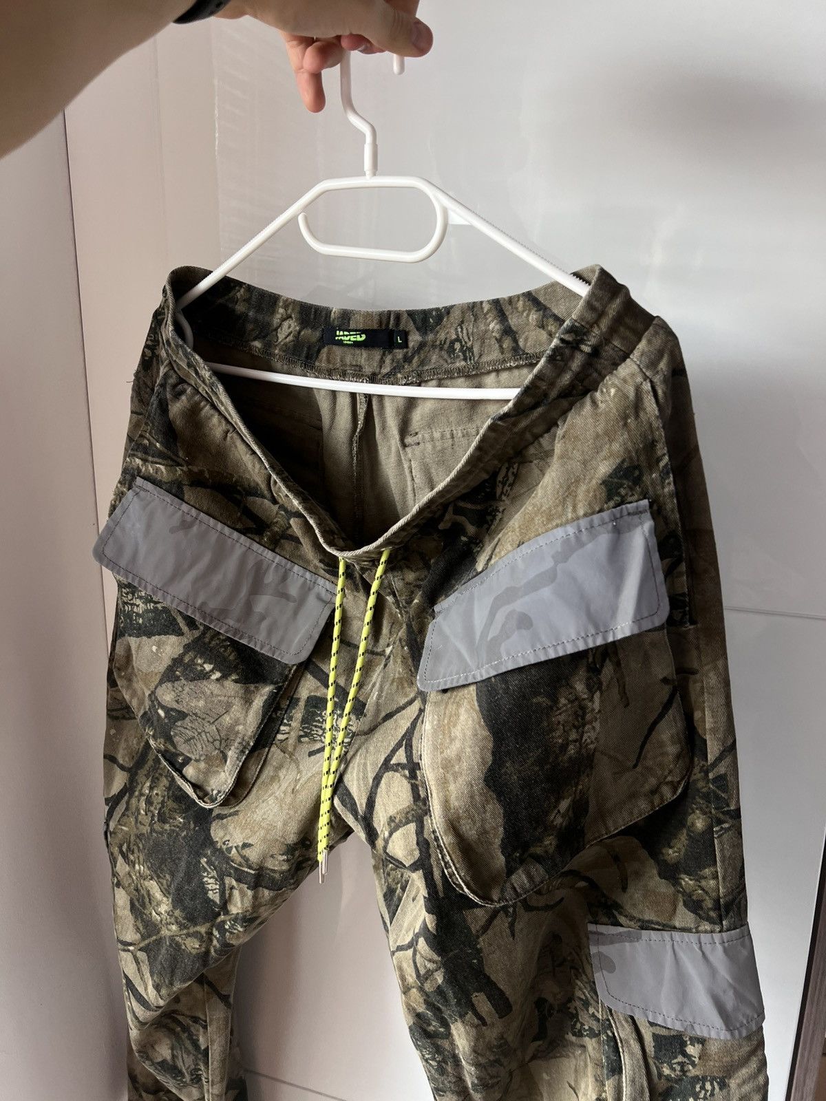 Jaded London Jaded London Reflective Patch Pocket Y2k Sequin Camo Pants Size US 34 / EU 50 - 5 Thumbnail