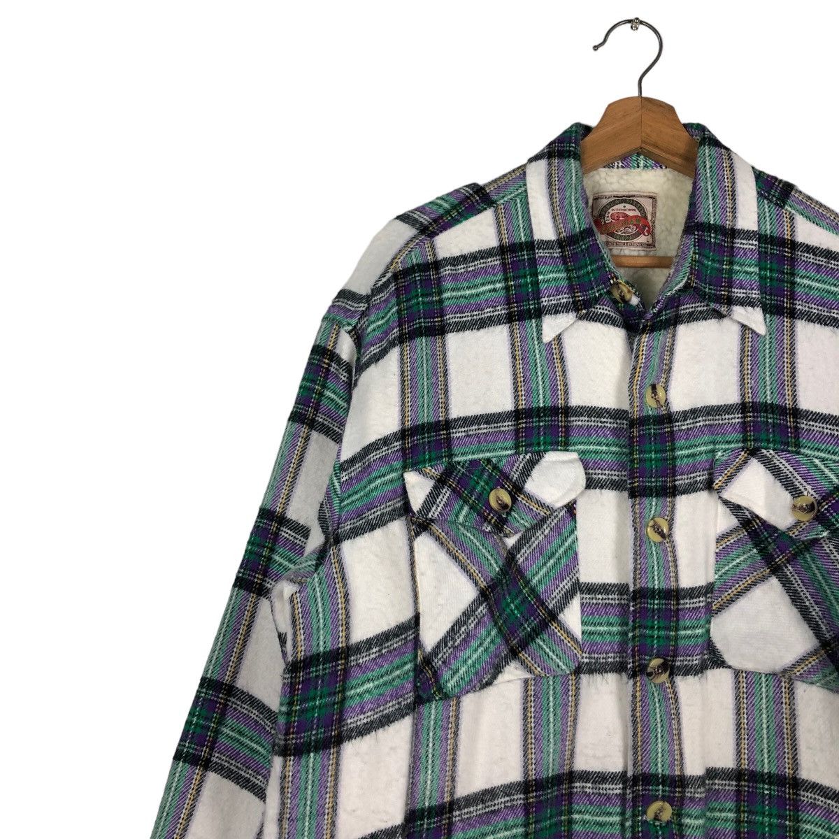 Japanese Brand 🔥Vintage Flannel Shirt Jacket Gresham Japan Tartan Checked Size US L / EU 52-54 / 3 - 7 Thumbnail
