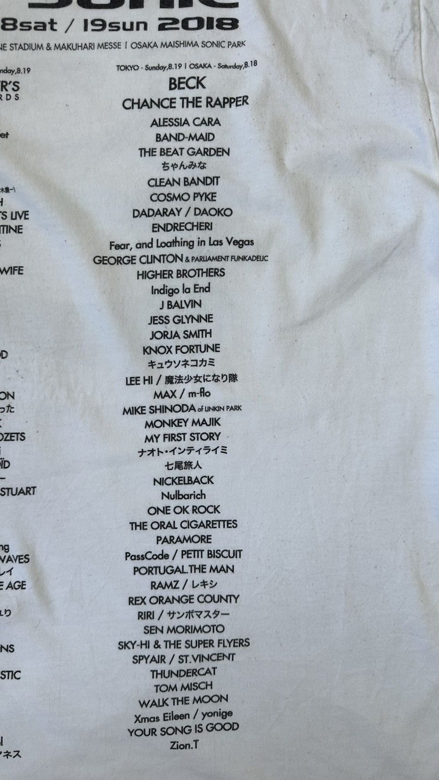 Vintage VINTAGE SUMMER SONIC 2018 TEE Size US M / EU 48-50 / 2 - 9 Thumbnail
