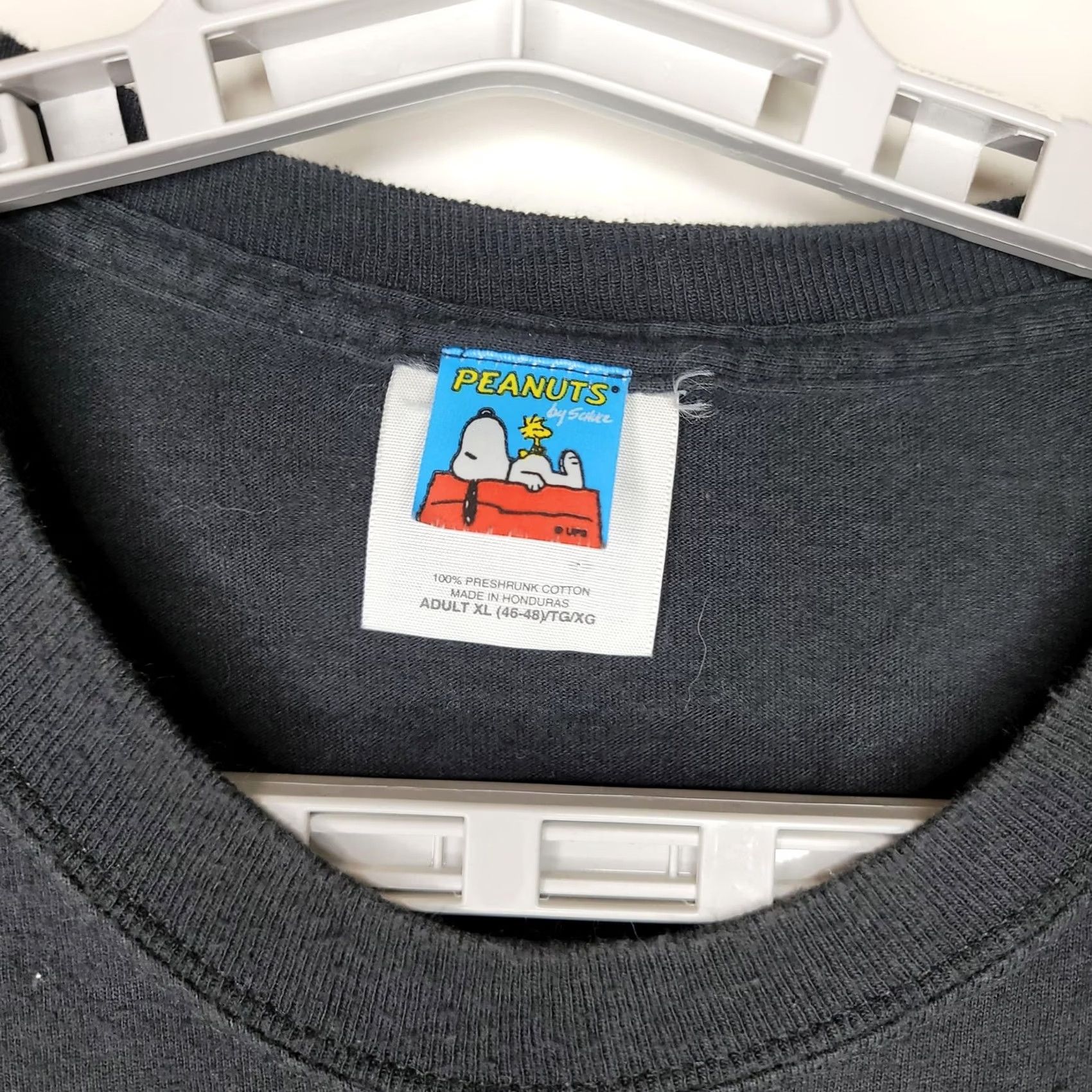 Peanuts Peanuts T-Shirt Snoopy Joe Hold Em Poker Texas Hold Em Cartoon Graphic Black XL Men Short Sleeve Crew Neck Shirt Size US XL / EU 56 / 4 - 5 Thumbnail
