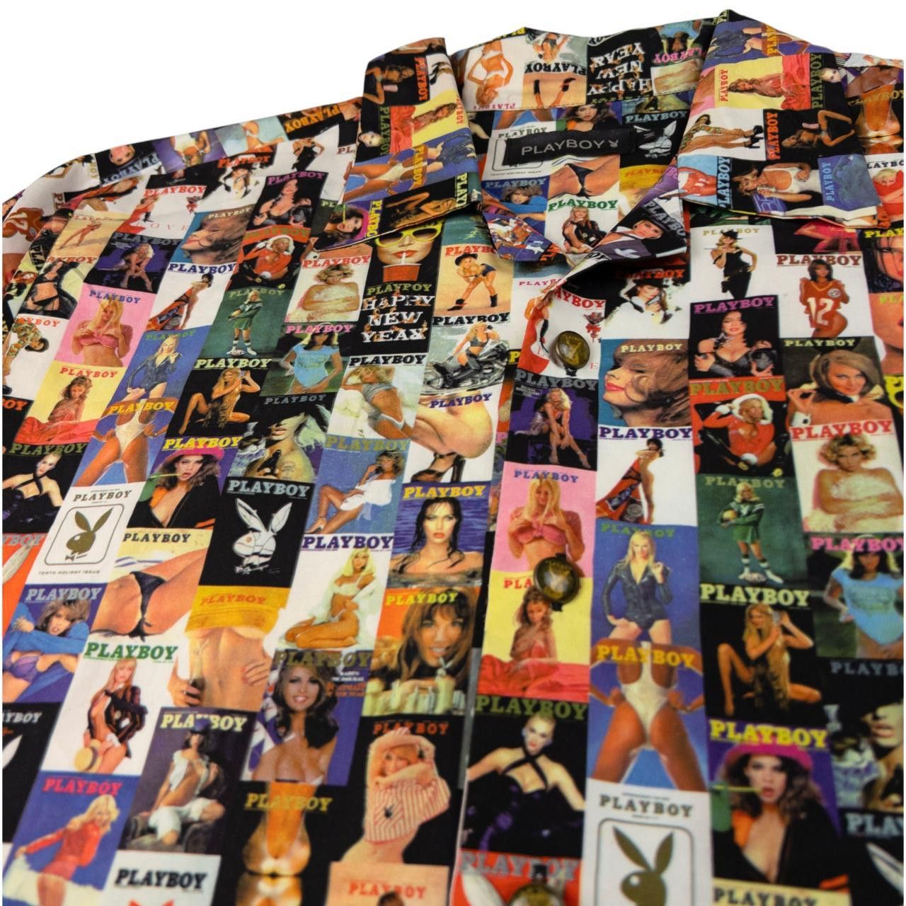 Playboy Vintage Playboy Magazine Cover Button Up Shirt Size M Size US M / EU 48-50 / 2 - 4 Thumbnail