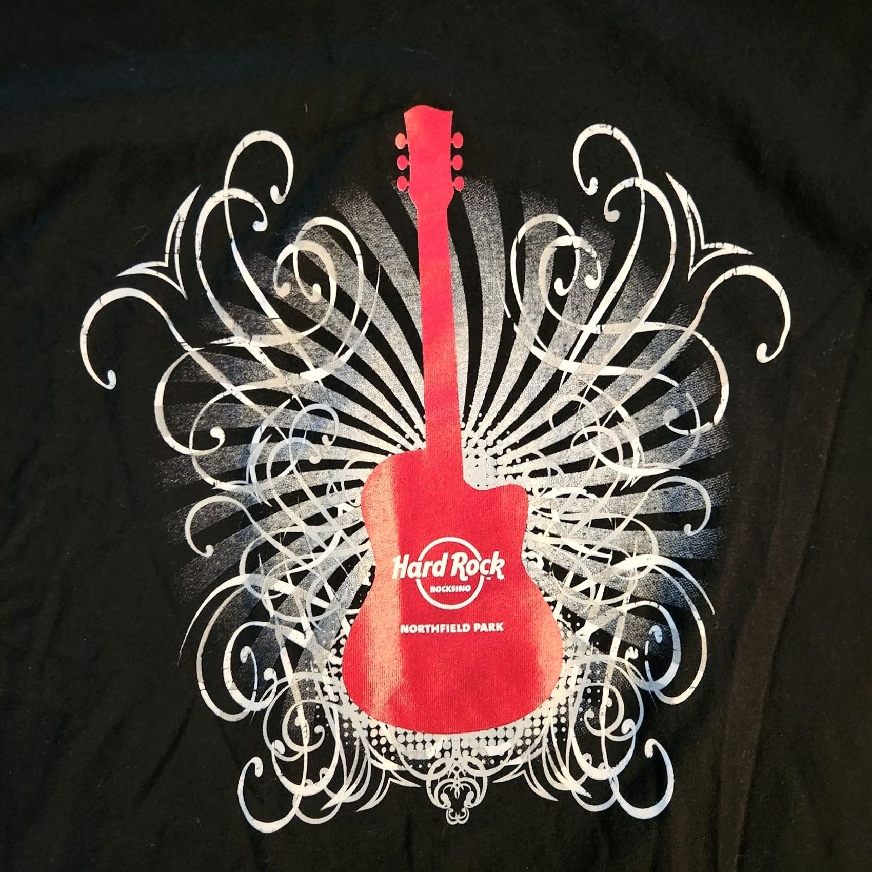 Hard Rock Cafe Hard Rock Cafe T-Shirt XL Men Black Graphic Print Guitar Northfield Park OH Tee Short Sleeve Men Size US XL / EU 56 / 4 - 2 Thumbnail