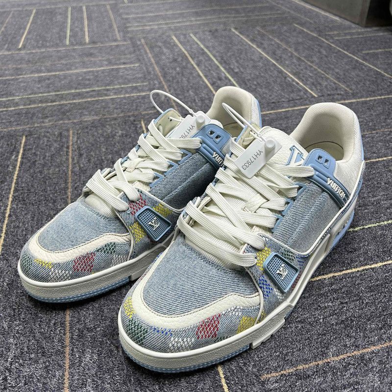 Louis Vuitton Denim Trainer Sneakers for Spring/Summer 2-25