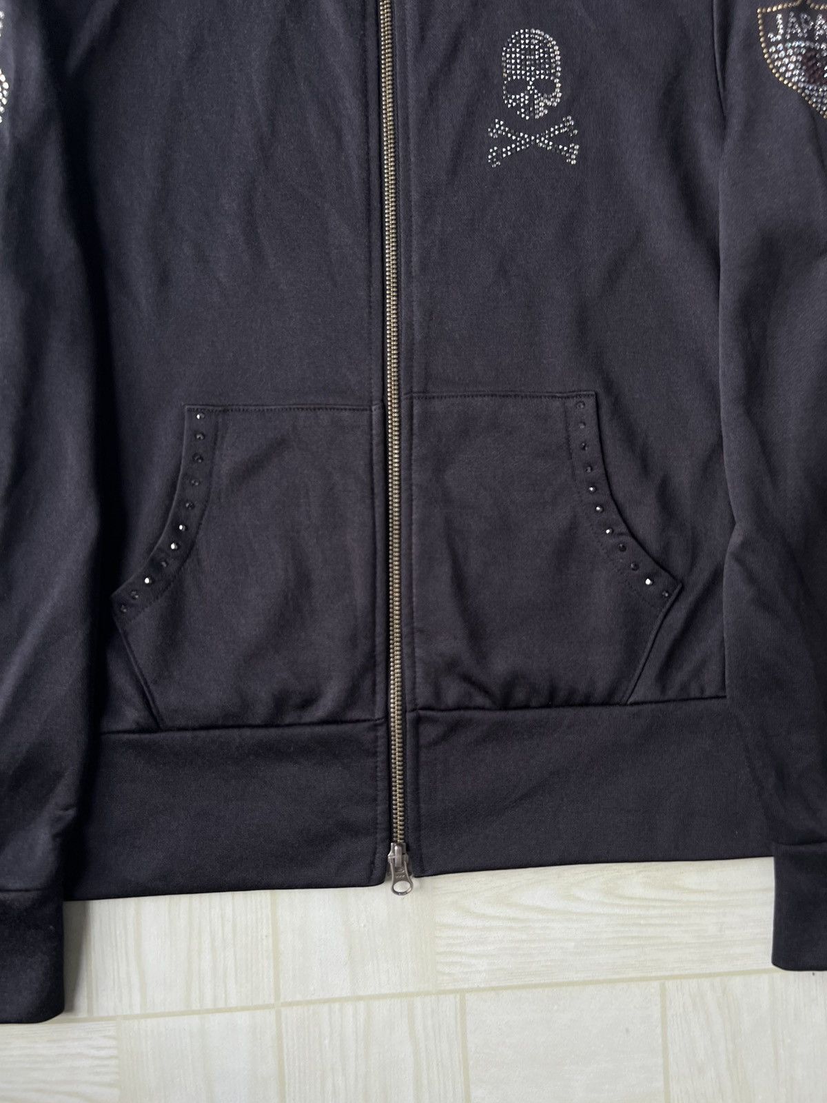 Roen Swarowski Skulls Japan Logo Pleasure Dome Goth Zipper Hoodie Size US M / EU 48-50 / 2 - 7 Thumbnail