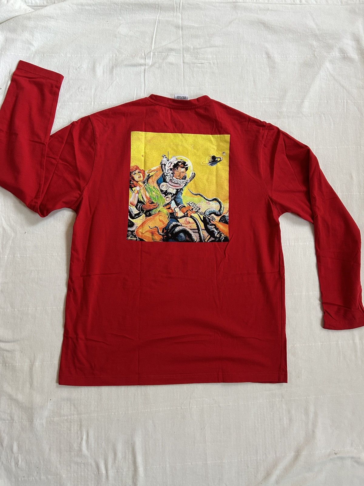 Billionaire Boys Club Billionaire Boys Club BBC Red Spaceman Graphic Long sleeve T Size US L / EU 52-54 / 3 - 3 Thumbnail