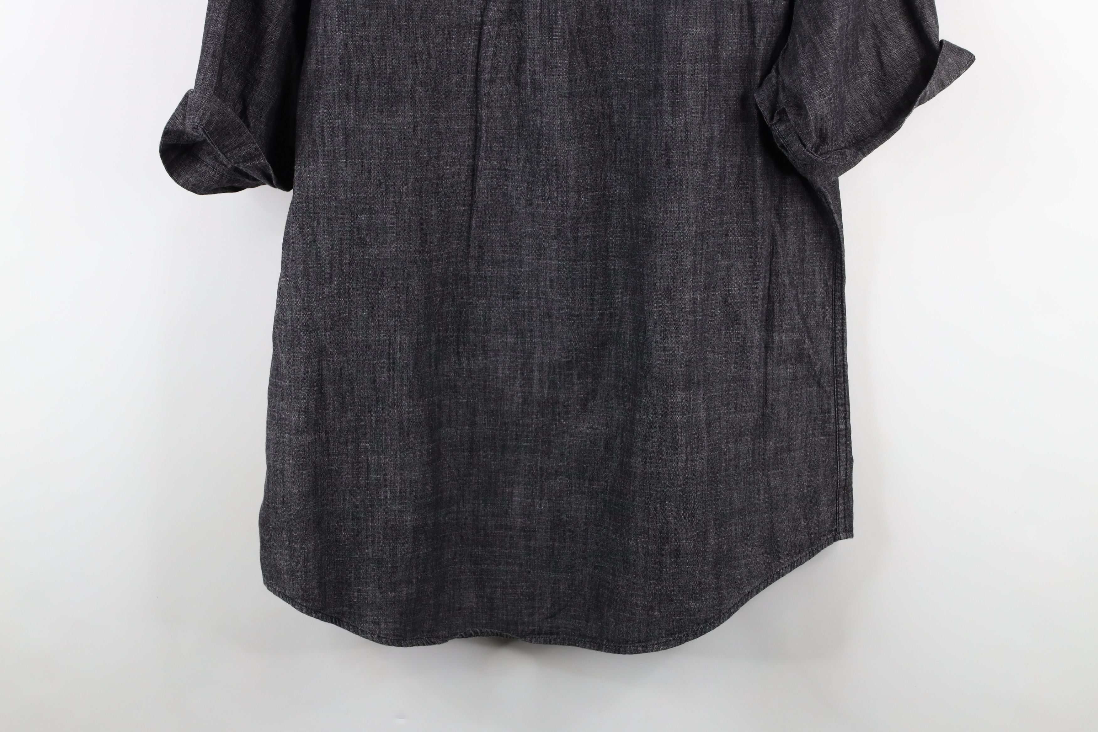 Harley Davidson × Vintage Vintage Harley Davidson Chambray Short Sleeve Button Shirt Size US XL / EU 56 / 4 - 11 Thumbnail