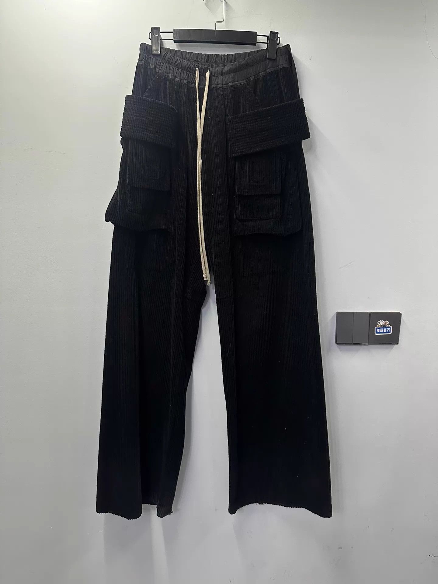 Rick Owens Rick Owens Double Ring Wide-Leg Rare Corduroy XS Size US 27 - 1 Thumbnail