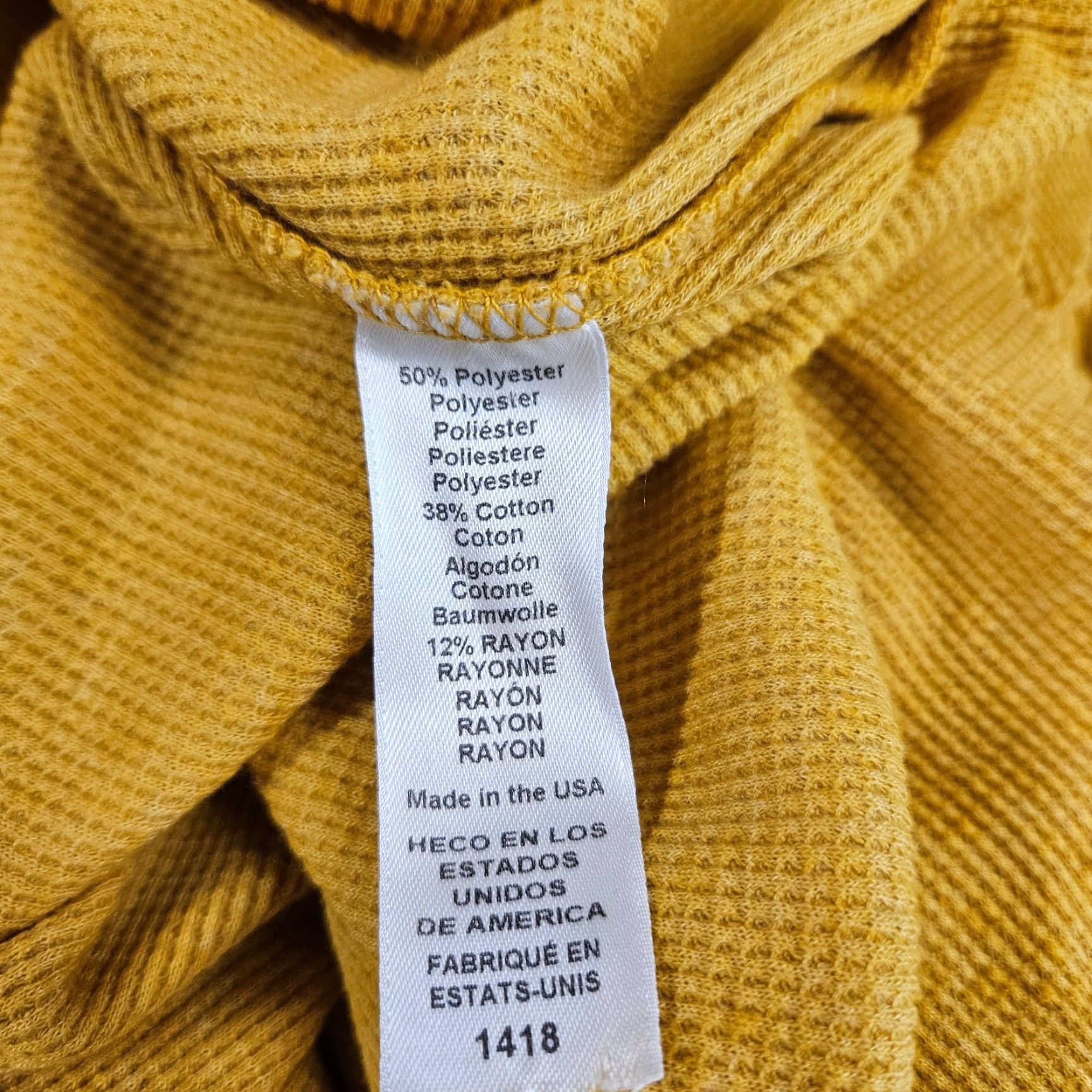 Michael Stars Michael Stars Womens Bibi Cowl Neck Top Sz Small Yellow Long Sleeve Size S / US 4 / IT 40 - 5 Thumbnail