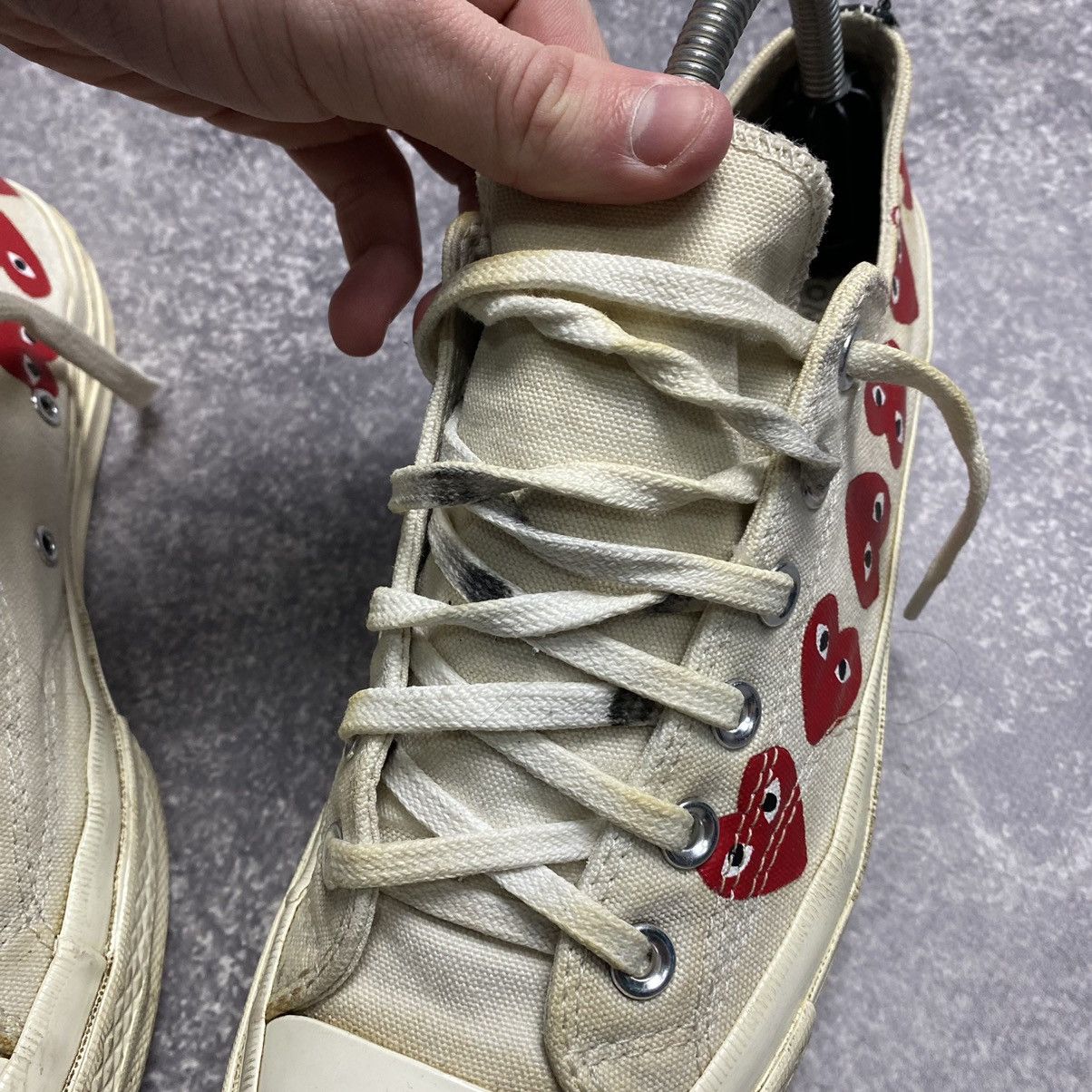 Comme des Garcons PLAY Rare Play Comme Des Garçons Monogramm logo sneakers Size US 7 / EU 40 - 5 Thumbnail