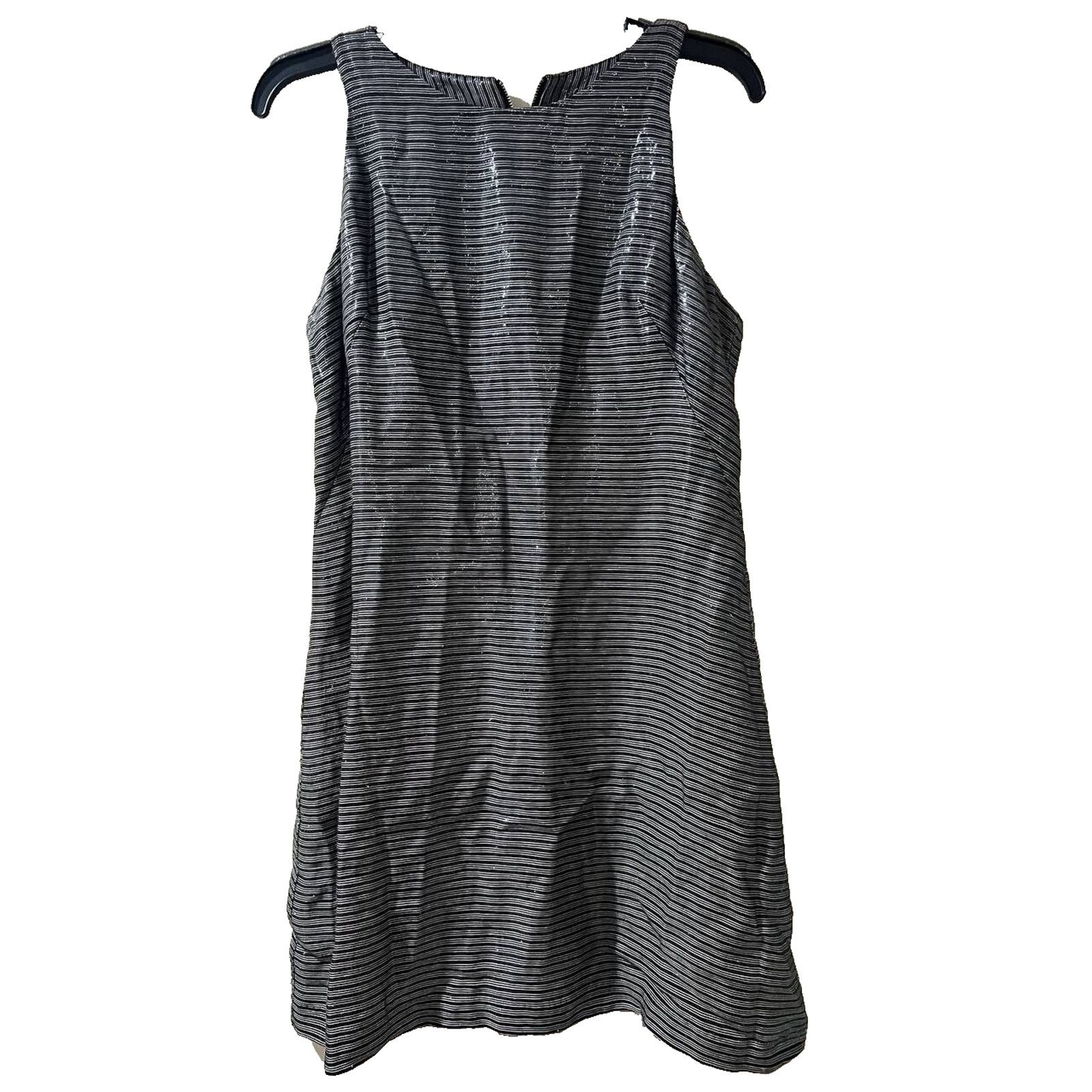 Amanda Uprichard Amanda Uprichard Shiny Metallic Silver Striped M A000087 Size M / US 6-8 / IT 42-44 - 1 Thumbnail