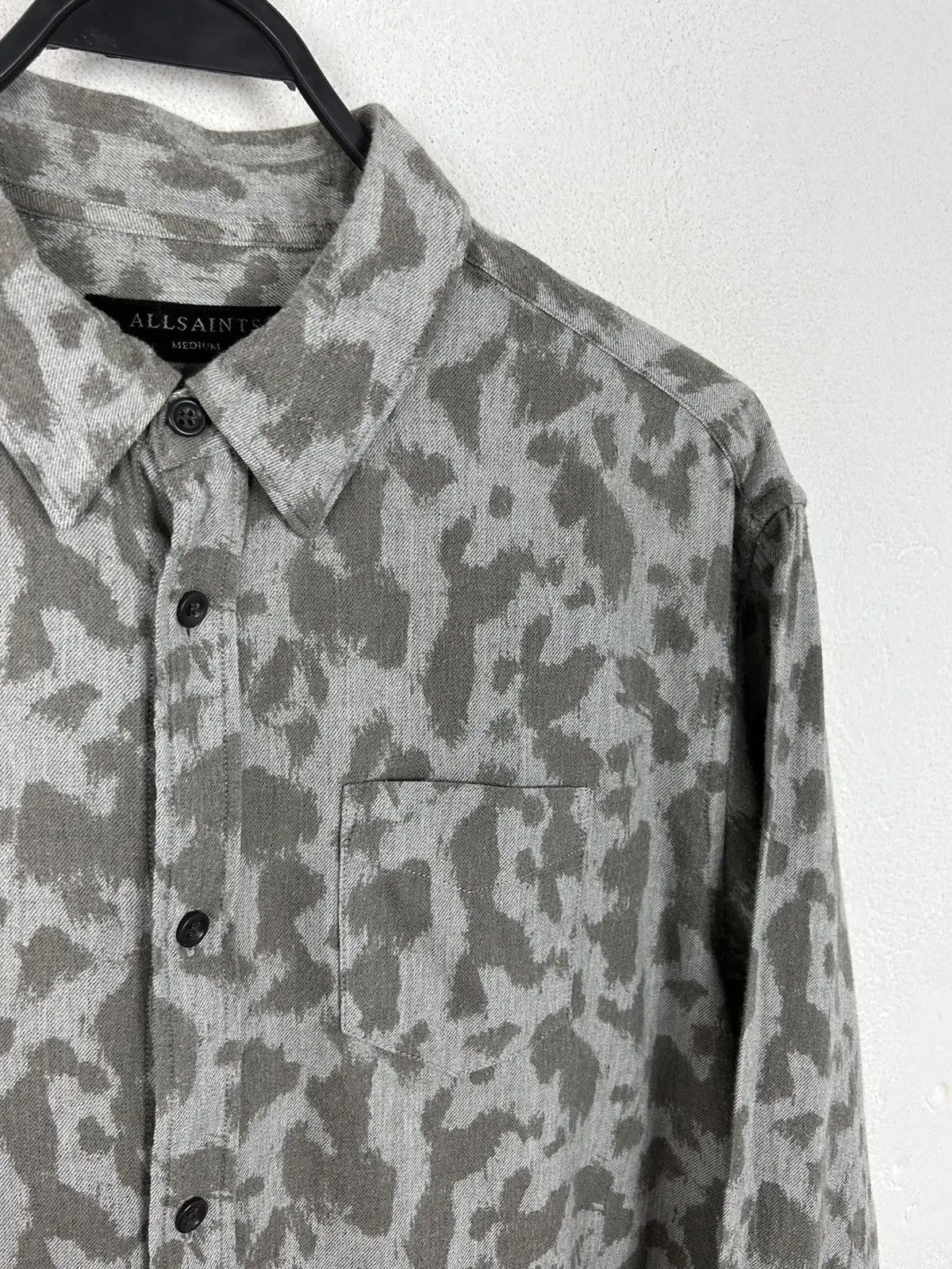 Allsaints Allsaints Montaud Allover Camo Design Long Sleeve Shirt Size US M / EU 48-50 / 2 - 2 Thumbnail