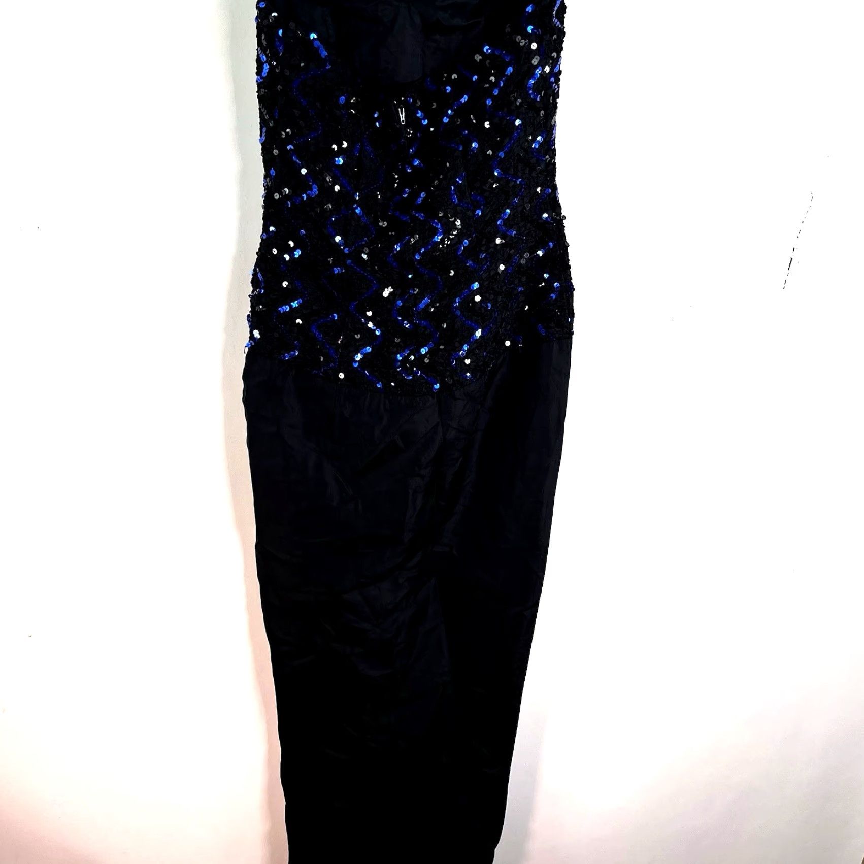 Vintage VINTAGE Gunne Sax Dress Ball Gown Strapless Sequin Knee Length Party Cocktail 80’s Holiday Blue Size 10 Womens Size L / US 10 / IT 46 - 7 Thumbnail