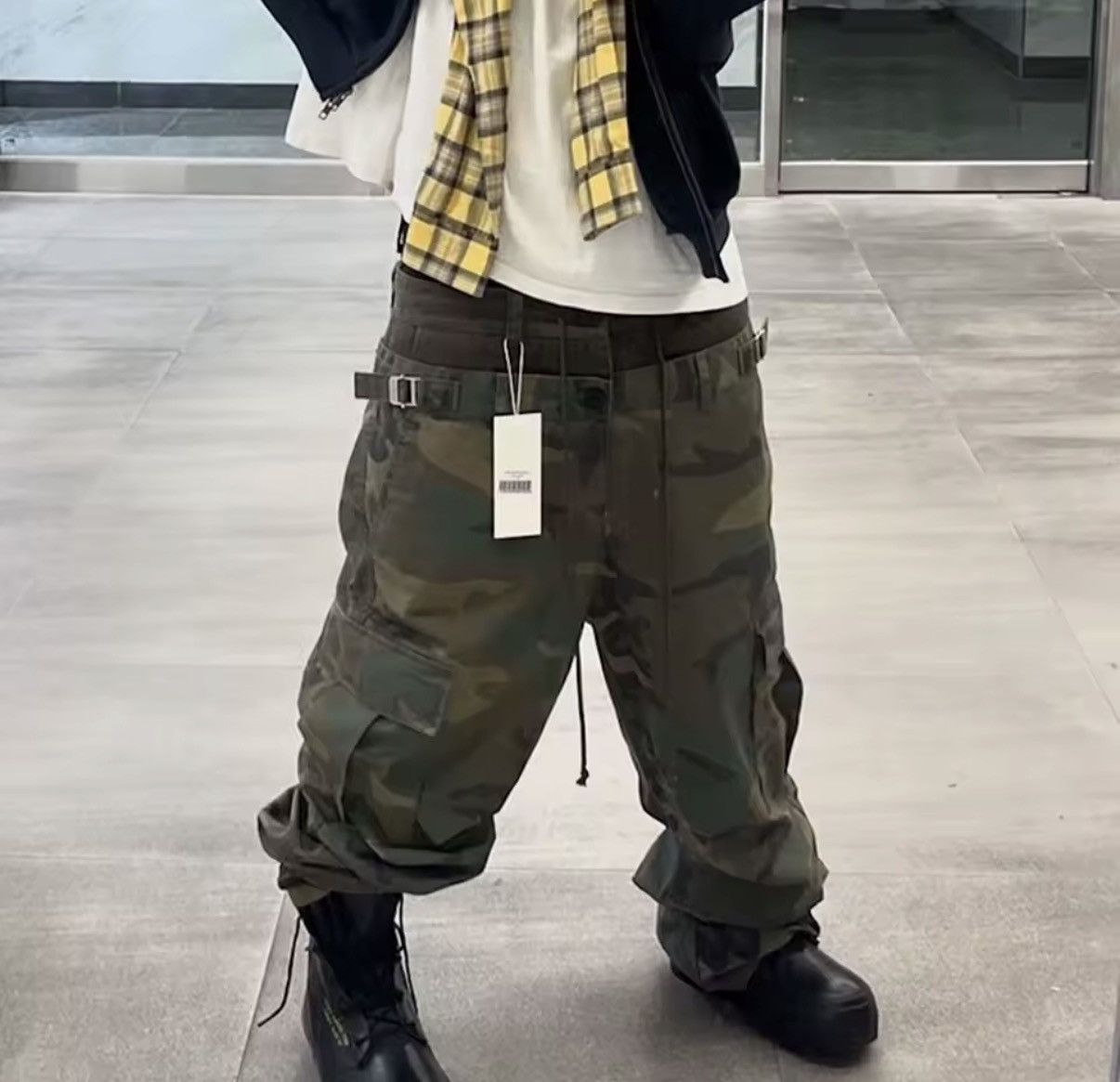 Other Camouflage Three Waisted Patchwork Baggy Streetwear Pants Size US 33 - 2 Thumbnail