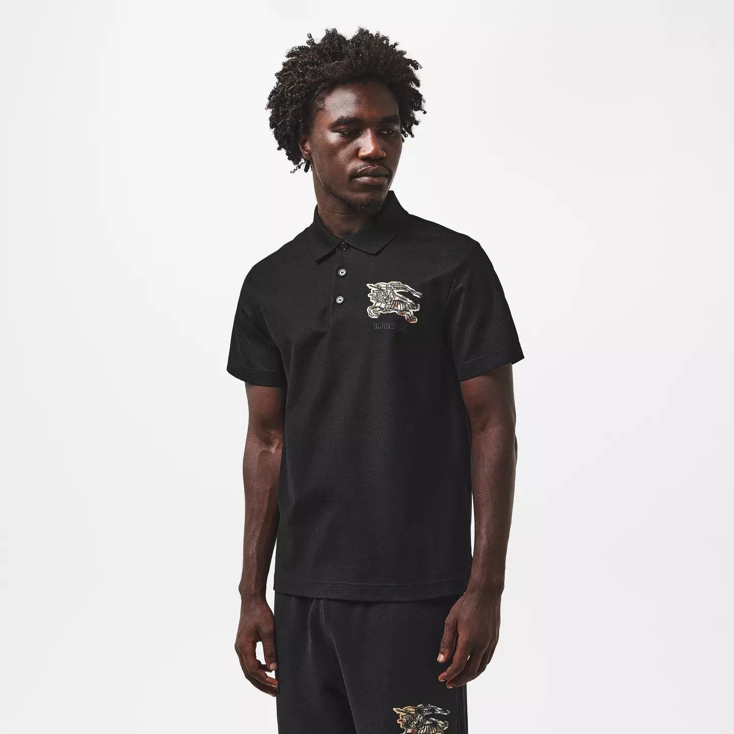 Burberry o1g2r1mq0426 Short Sleeve Tailored Fit Polo Shirt in Black Size US S / EU 44-46 / 1 - 3 Thumbnail