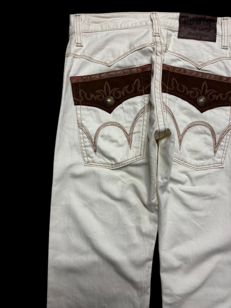 Edwin RARE Edwin White Jeans Navajo Style Pocket Made in Japan Size US 28 / EU 44 - 14 Thumbnail