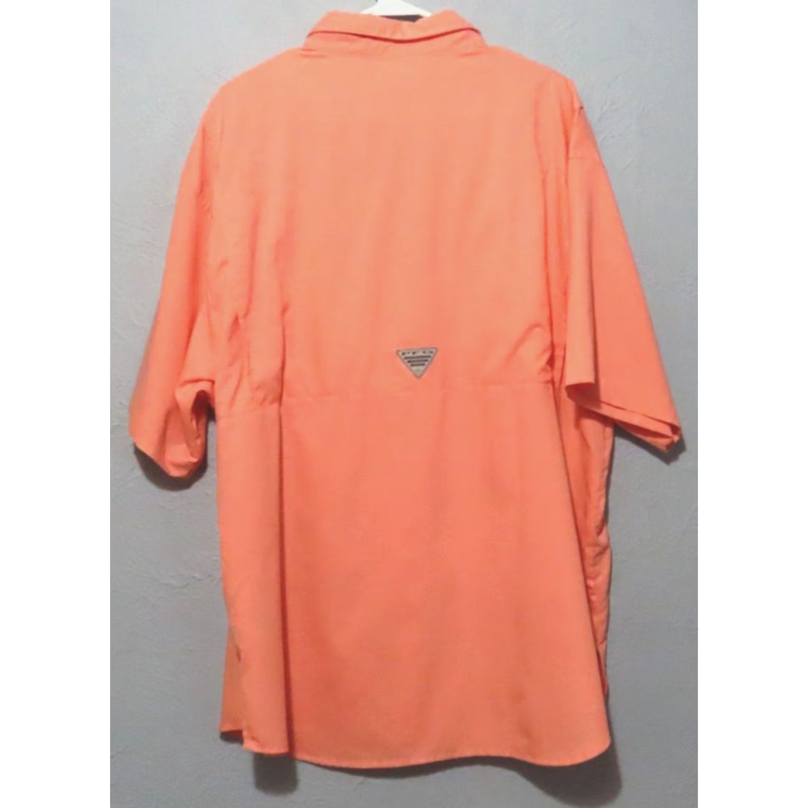 Vintage Columbia PFG Tamiami Men’s XL Short Sleeve Button-Up Vented Fishing Shirt Orange Pattern Pockets NWOT Size US XL / EU 56 / 4 - 7 Thumbnail