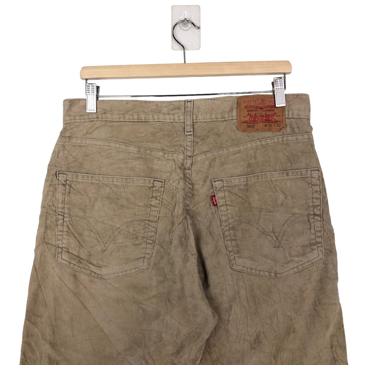 Levi's VINTAGE CORDUROY PANTS LEVI’S LOOSE STRAIGHT 569 JEANS Size US 31 - 7 Thumbnail