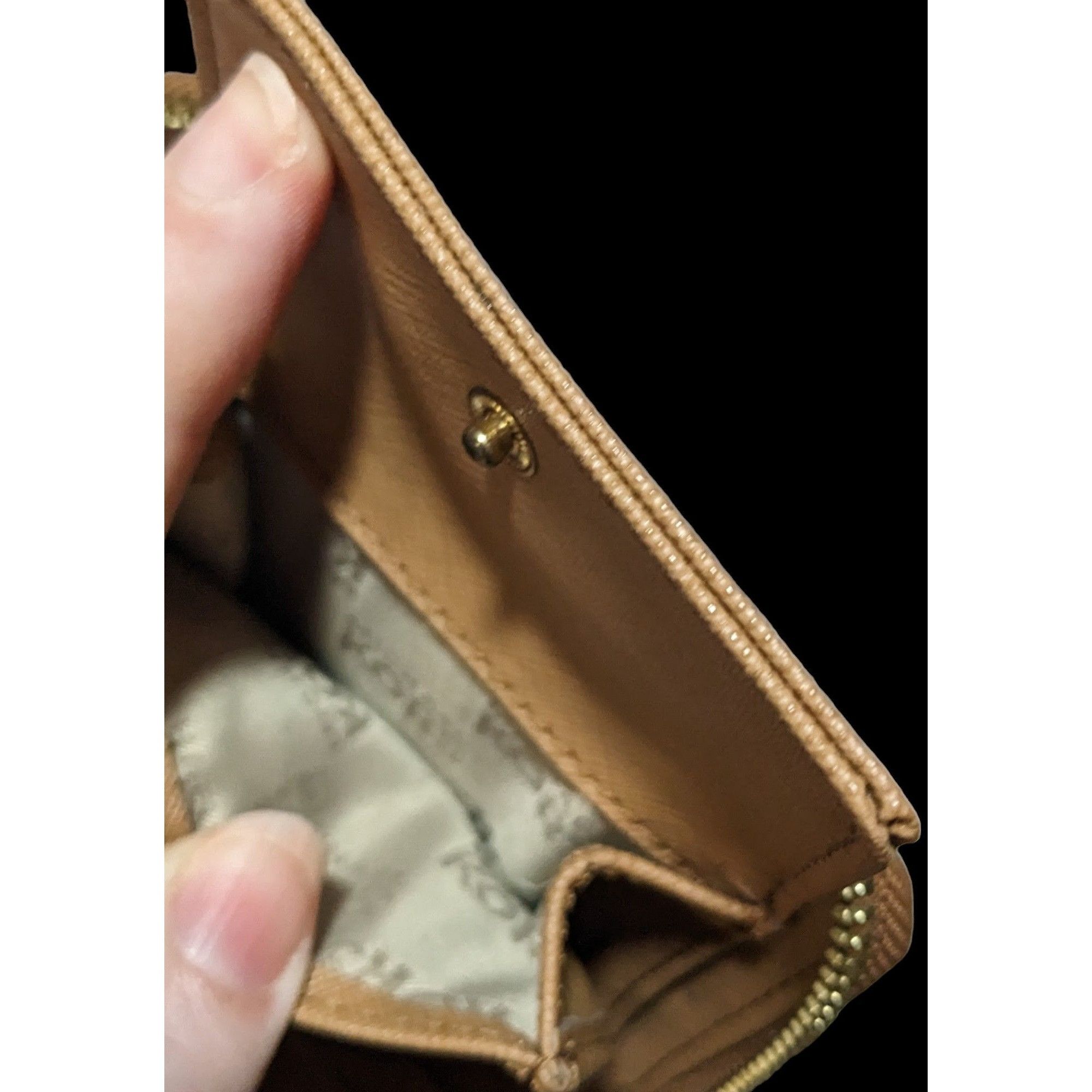 Michael Kors Michael Kors Brown Pebbled Leather Wallet Size ONE SIZE - 3 Thumbnail