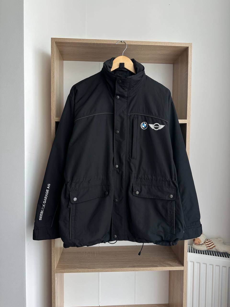 BMW × Vintage Vintage BMW MINI Cooper Black Big Logo Jacket Size US L / EU 52-54 / 3 - 8 Thumbnail