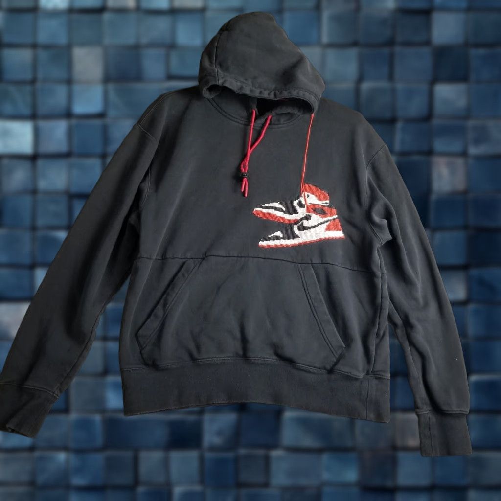 Jordan Brand Jordan Hoodie Men MEDIUM Embroidered Jumpman Holiday Black CT3457-010 Size US M / EU 48-50 / 2 - 1 Thumbnail