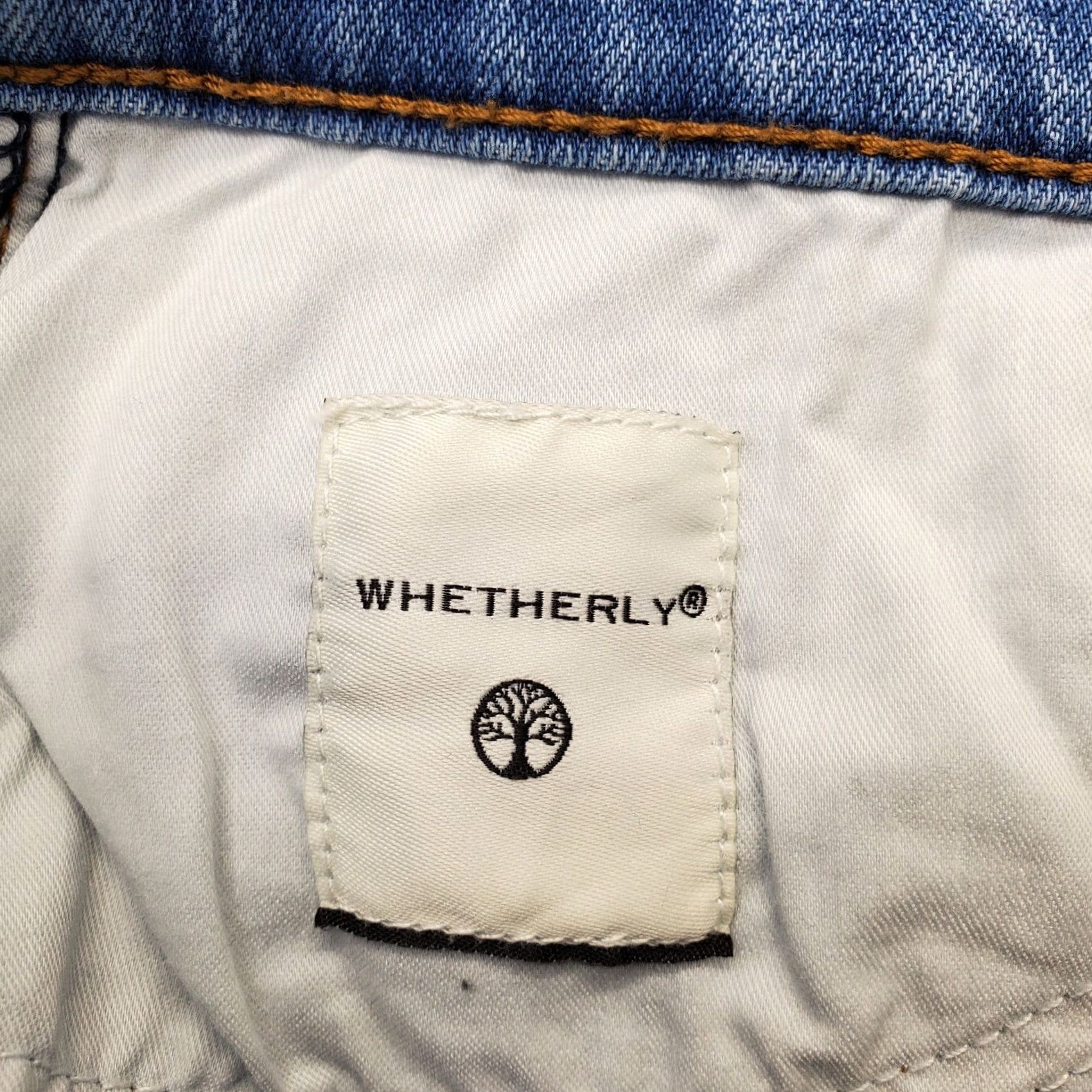 Vintage Whetherly Jean Shorts Womens Size 0 Blue Denim Delon High Rise Distressed Raw Hem Shorts Size 25" / US 0 / IT 36 - 6 Thumbnail