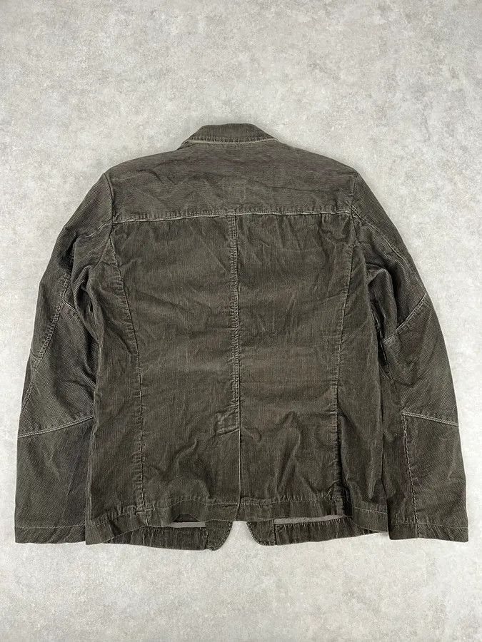 Marithe + Francois Girbaud FW2000 Marithé + François Girbaud Dark Green Corduroy Blazer Jacket Size 44R - 6 Thumbnail