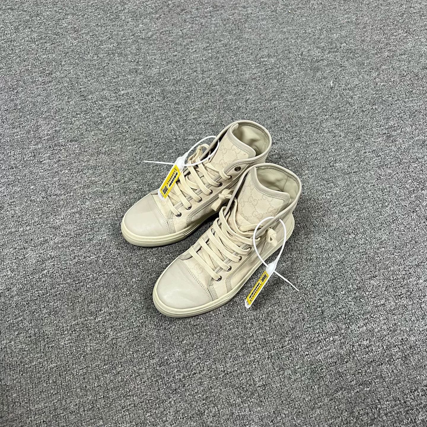 Gucci Gucci All-Over Double G High-Top Shoes Size US 5 / IT 35 - 1 Thumbnail