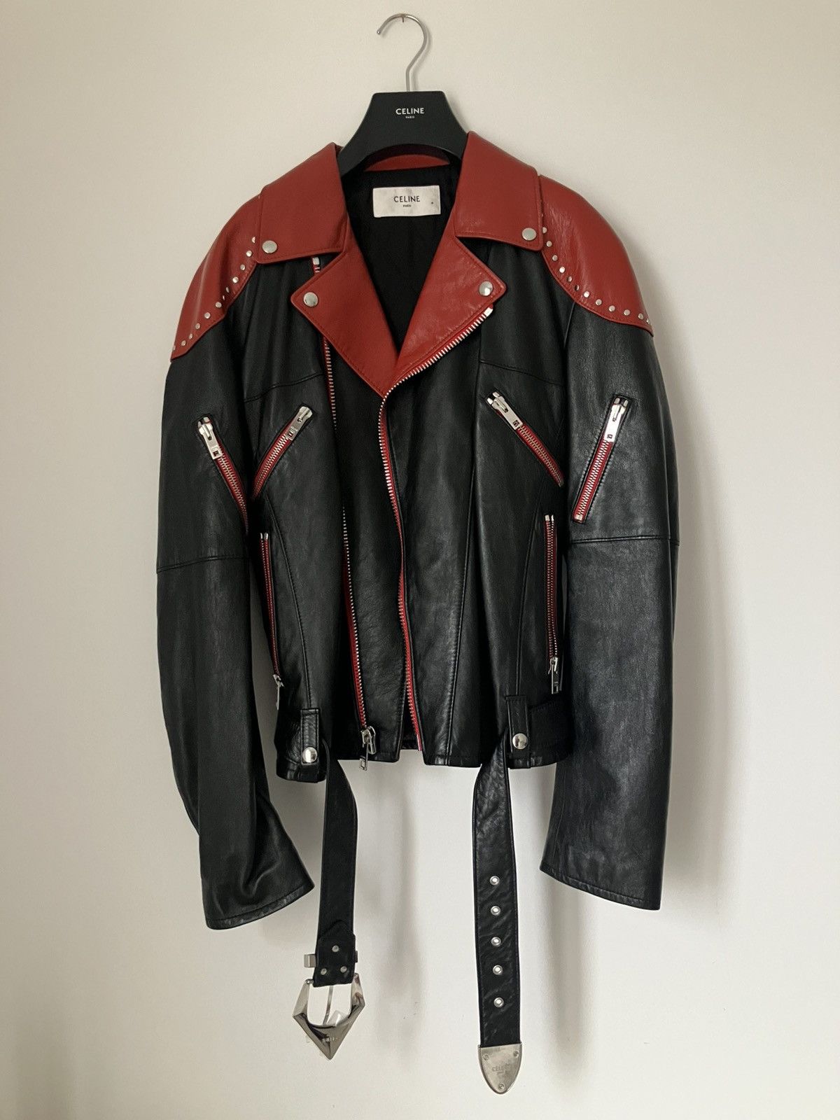 Celine FW22 studded lambskin biker Size US M / EU 48-50 / 2 - 2 Thumbnail