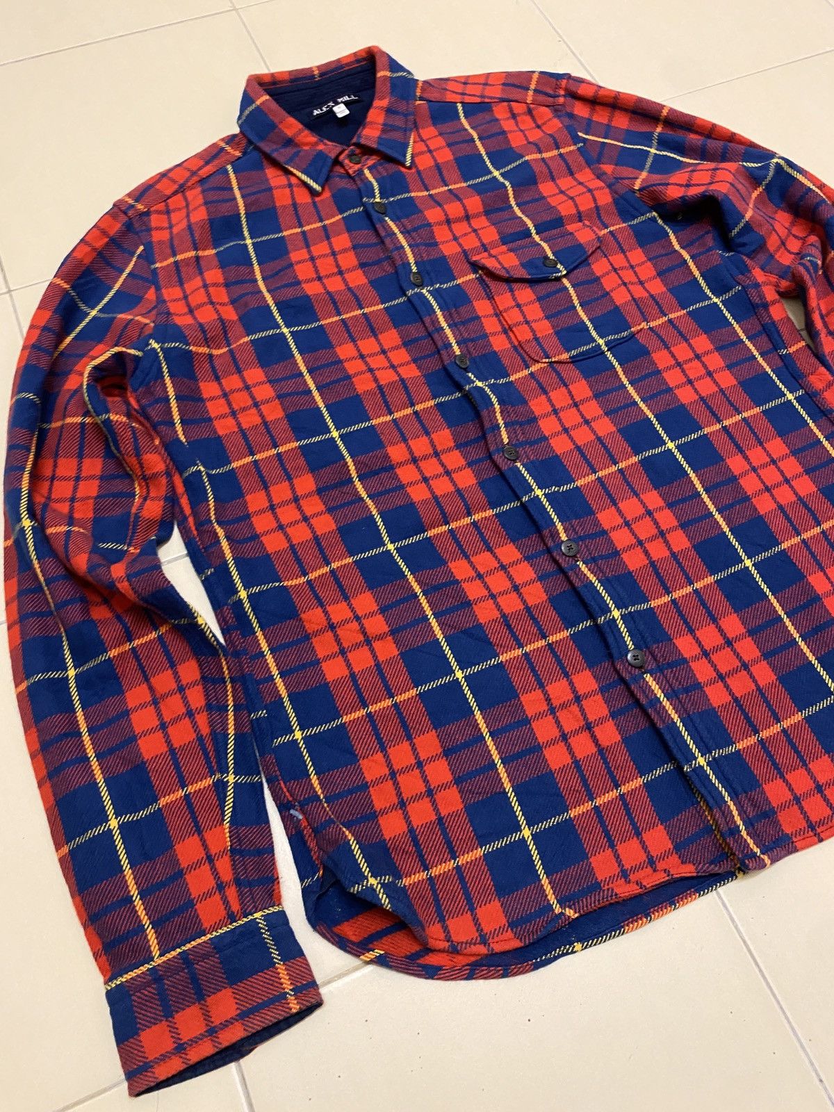 Alex Mill × Flannel Alex Mill Heavy Cotton Flannel Shirt Size US M / EU 48-50 / 2 - 6 Thumbnail
