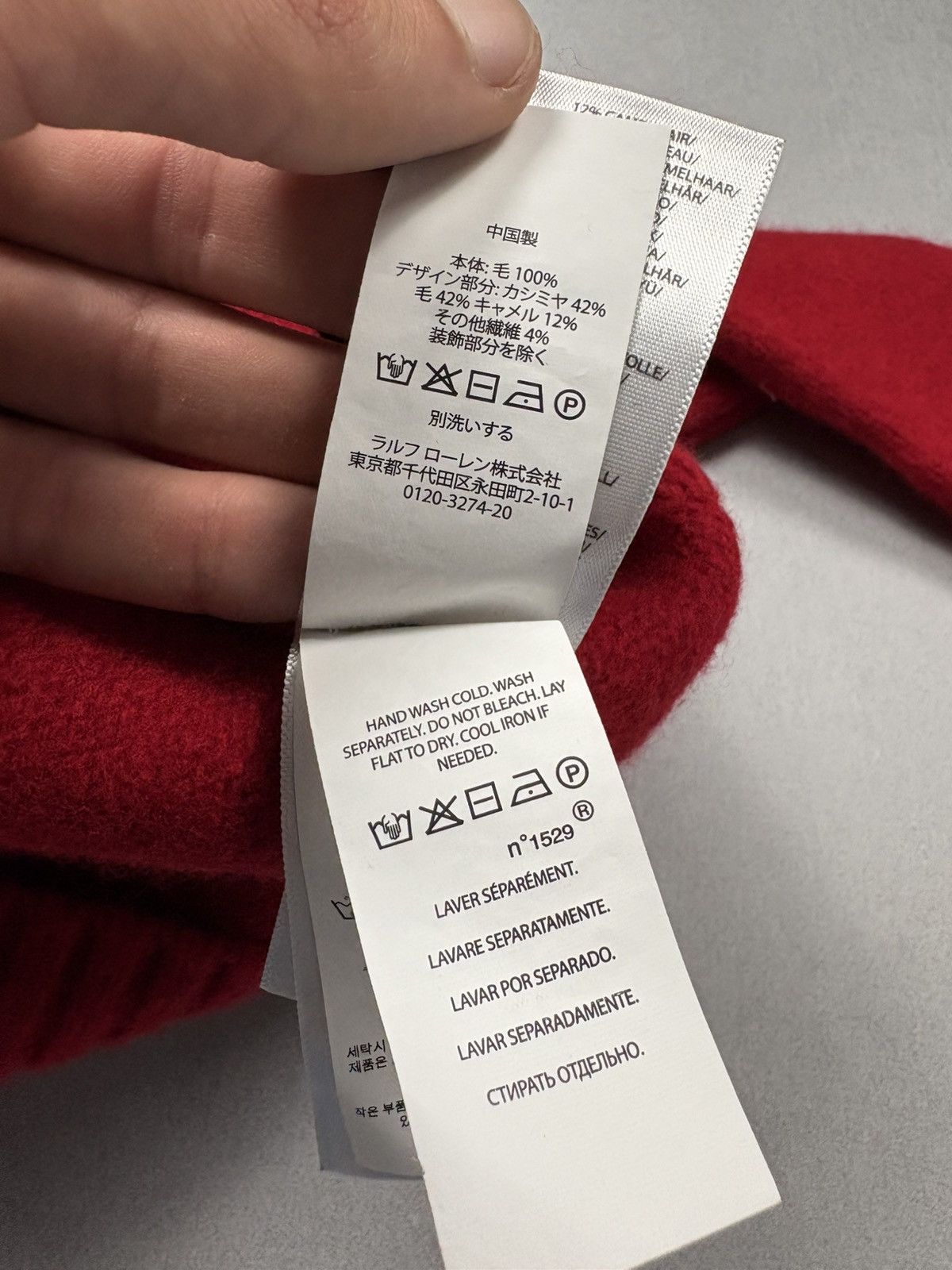 Polo Ralph Lauren Vintage Polo Ralph Lauren Bear Sweater Cashmere Wool S Size S / US 4 / IT 40 - 20 Thumbnail
