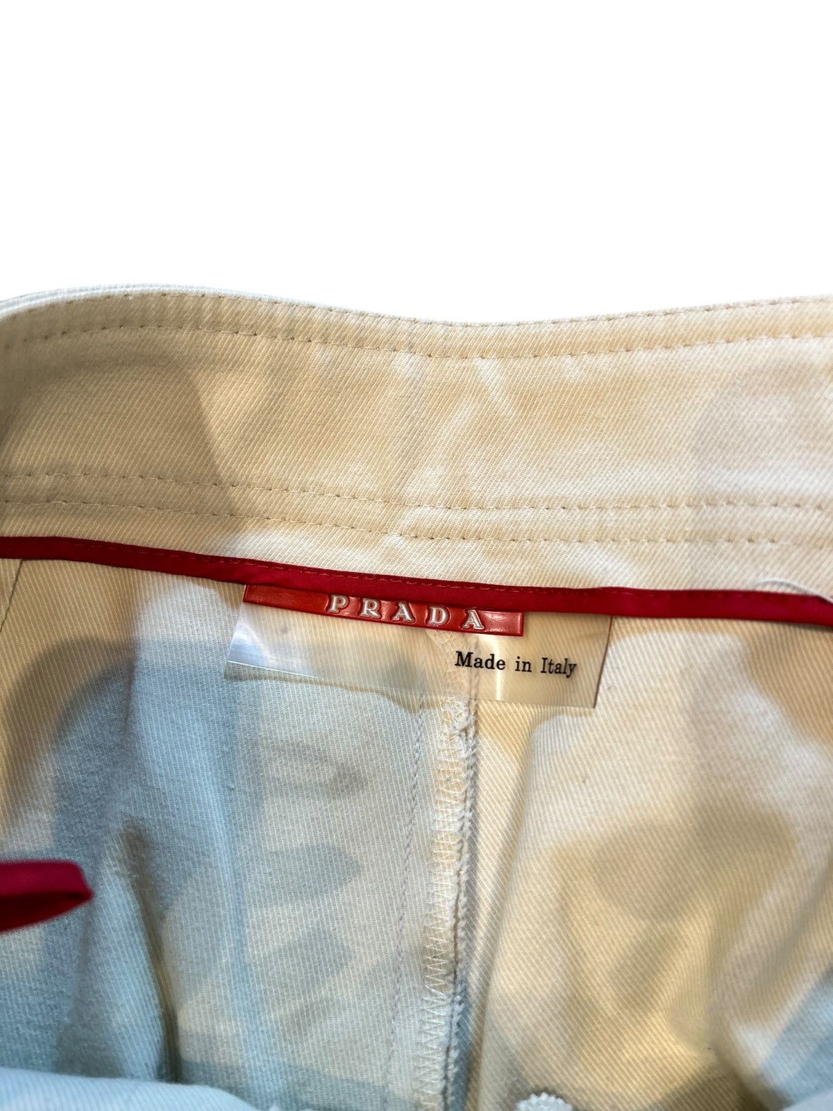 Prada Prada ski pants vintage Y2K designer wide leg red tab Size 28" / US 6 / IT 42 - 3 Thumbnail