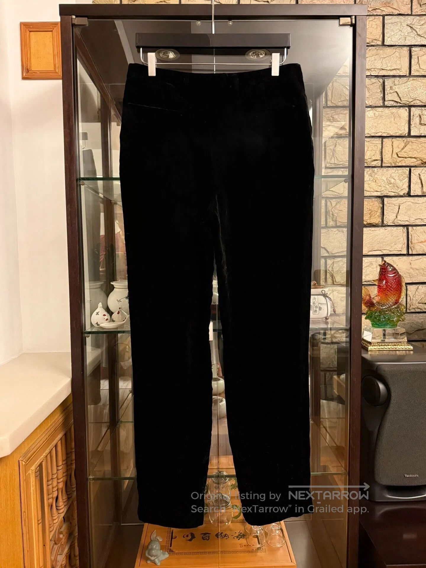 Saint Laurent Paris Saint Laurent 20FW Runway Black Velvet Striped Suit. Size US M / EU 48-50 / 2 - 7 Thumbnail