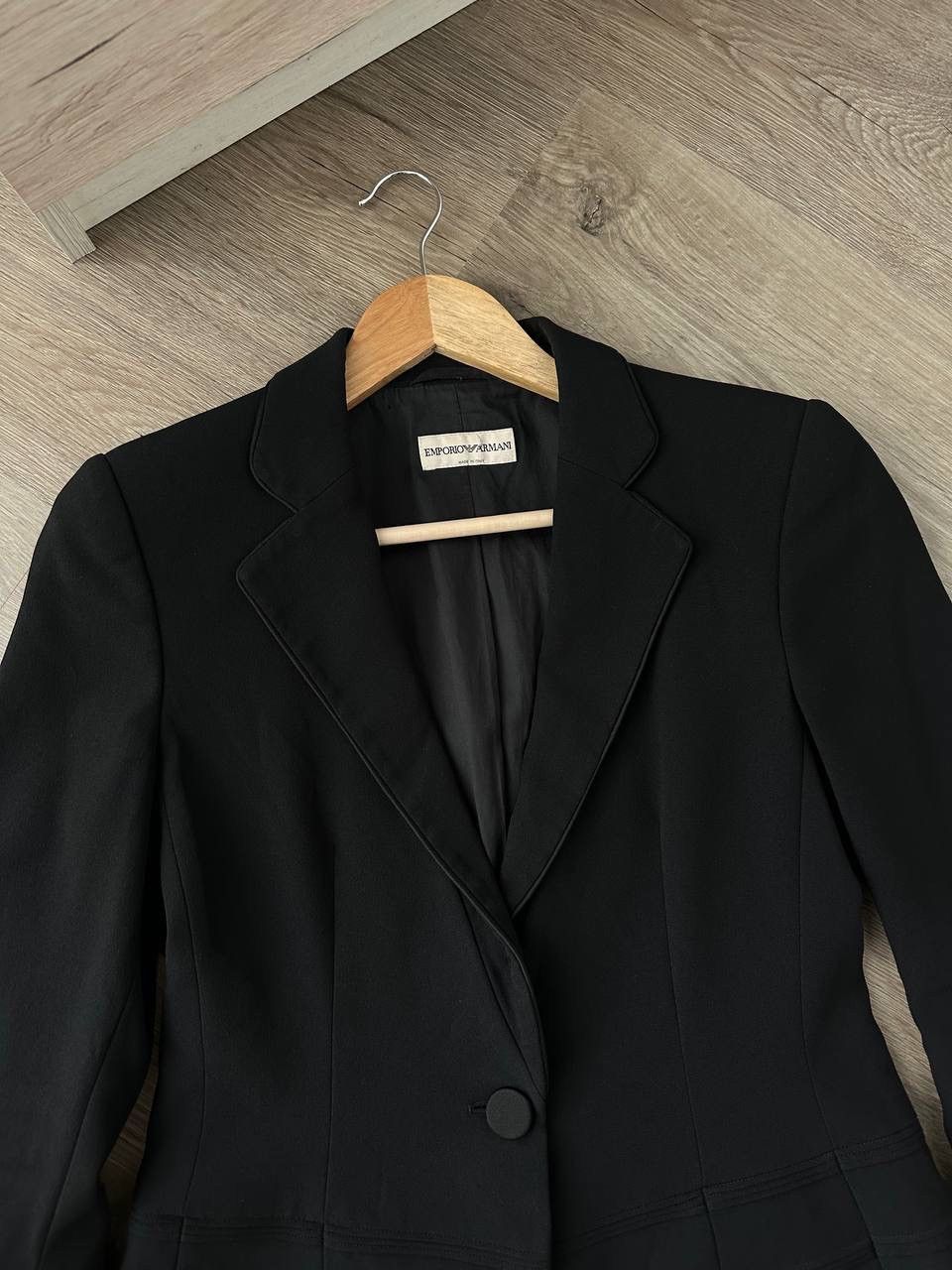 Emporio Armani × Vintage Vintage Emporio Armani Blazer Jacket W Black Size S / US 4 / IT 40 - 2 Thumbnail