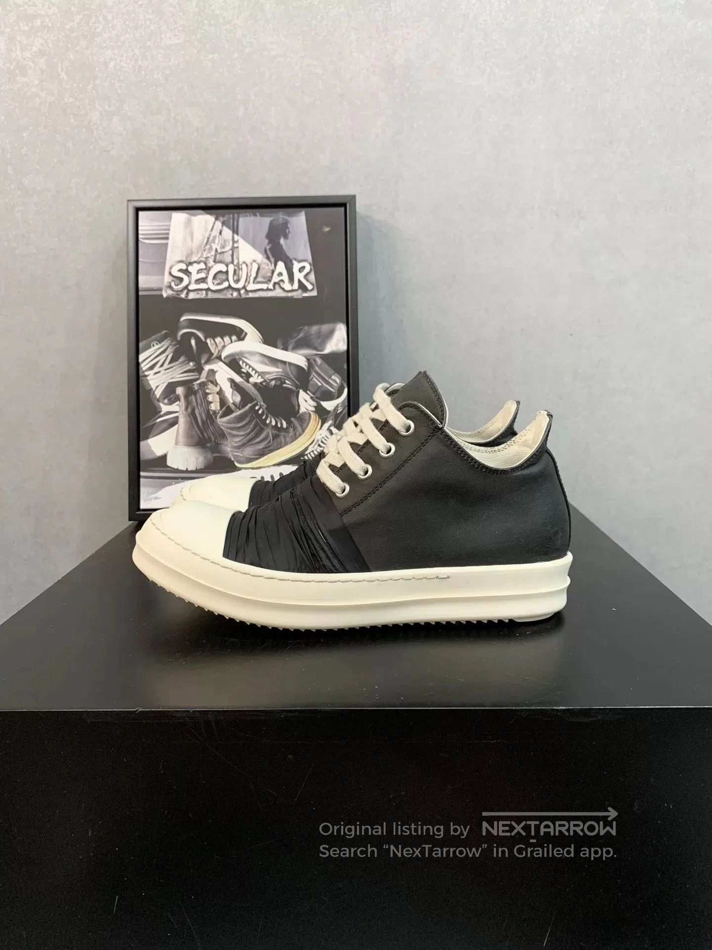 Rick Owens Rick Owens Black Silk Low. Size US 6.5 / IT 36.5 - 2 Thumbnail