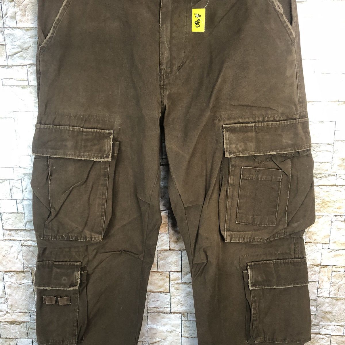 Japanese Brand Example Big pocket Dark Brown Cargo Multipocket Pants #A80 Size US 29 - 6 Thumbnail