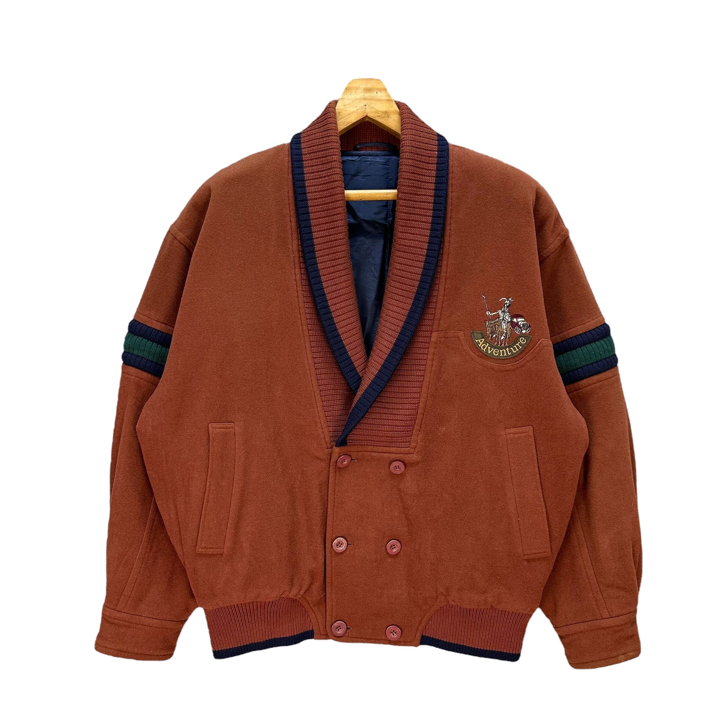 Japanese Brand Vintage 90’s PIA SPORT Wool Casual Cardigan Jacket #A68-1631 Size US L / EU 52-54 / 3 - 1 Thumbnail