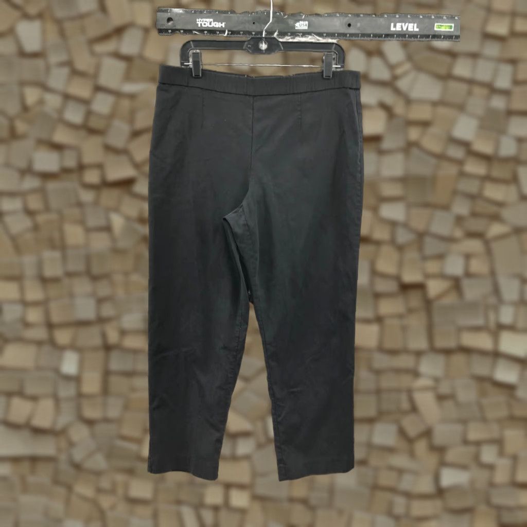 Vintage Prophecy Pull On Pants XL Womens Mid Rise Crop Leg Black Size 40" / US 18 - 1 Thumbnail