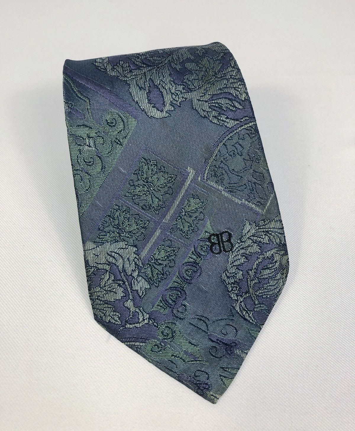 Balenciaga Rare Vintage Balenciaga Floral Silk Tie Size ONE SIZE - 1 Thumbnail