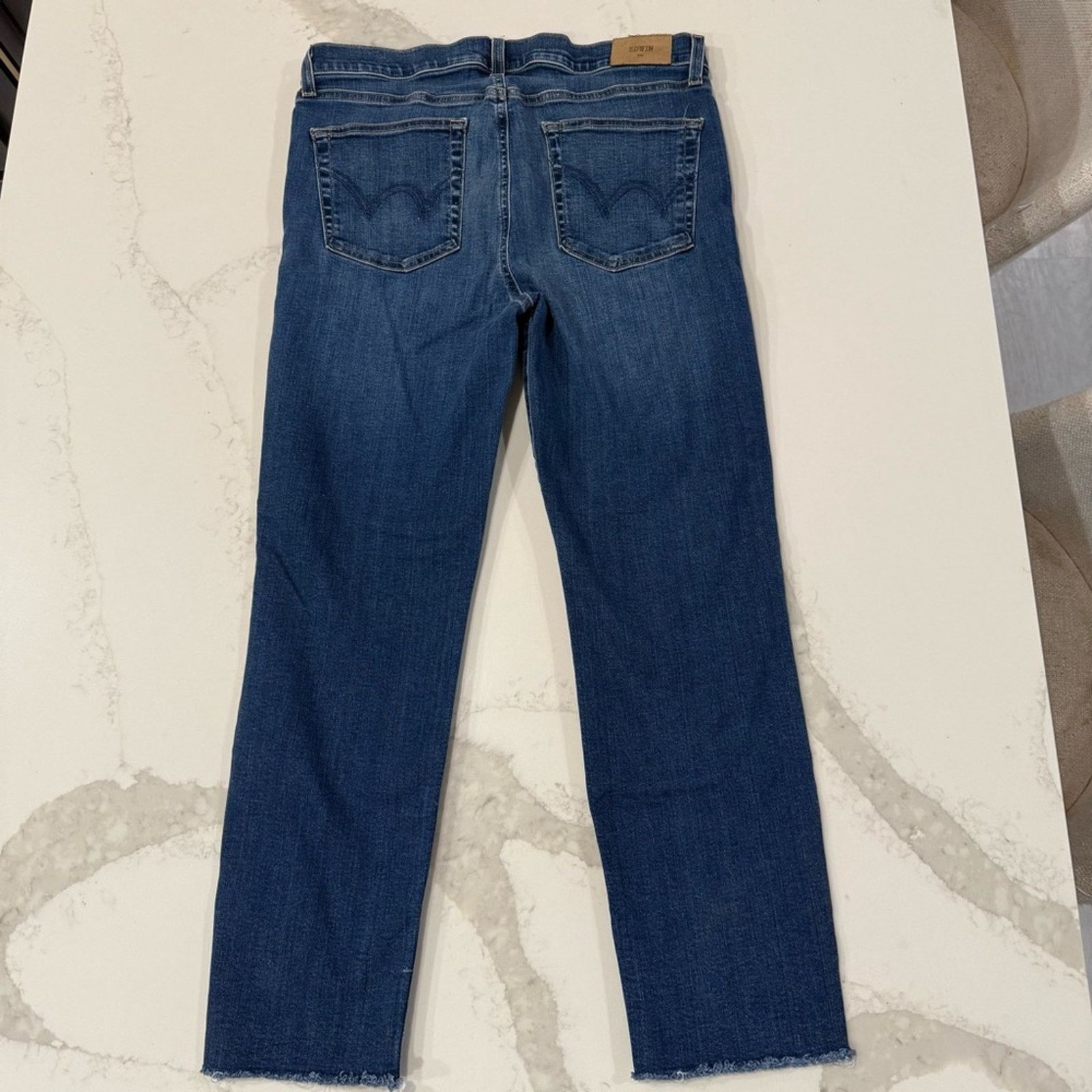 Edwin Edwin High Rise Slim Straight Crop Denim Jeans Womens 31 Size 31" - 8 Thumbnail